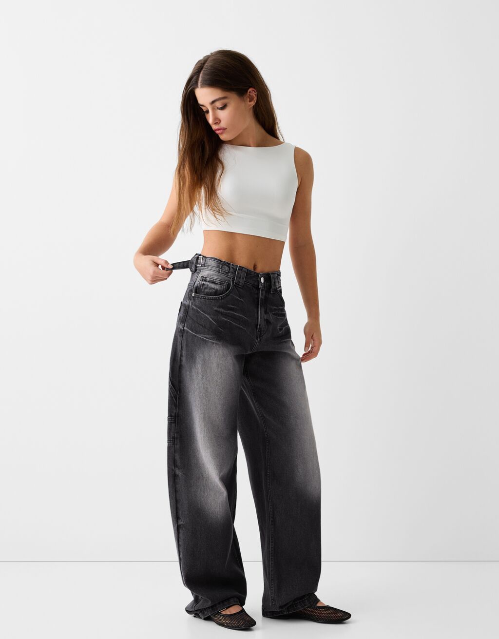 Jeans wide 2024 leg bershka