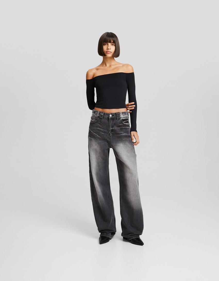 Baggy carpenter jeans Women Bershka