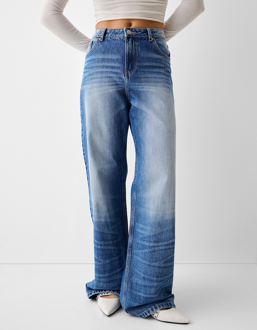 Baggy jeans-Blauw-1