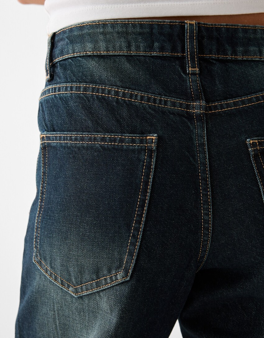 Jeans baggy-Azzurro Lavato-6