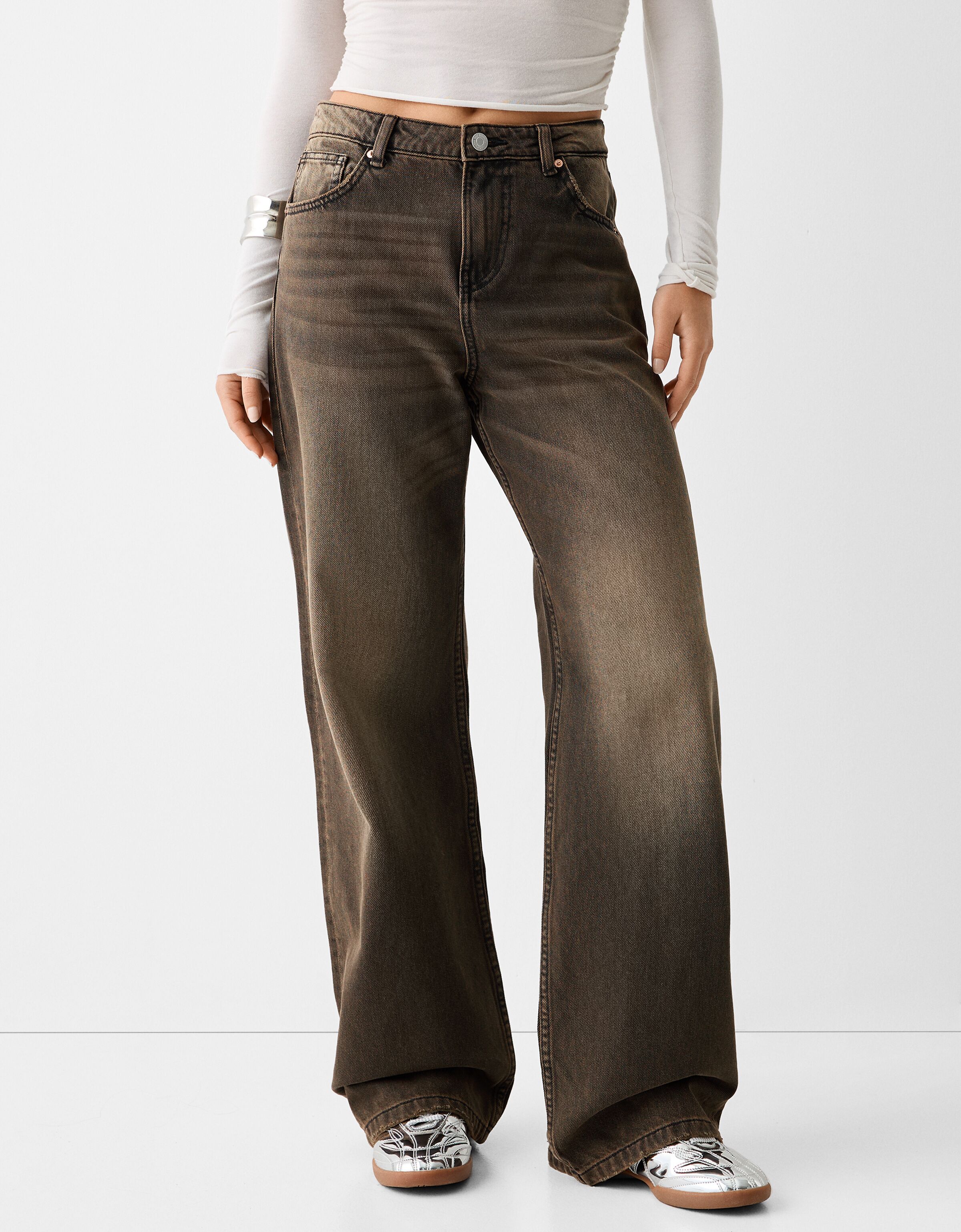 Jean baggy femme bershka 2025