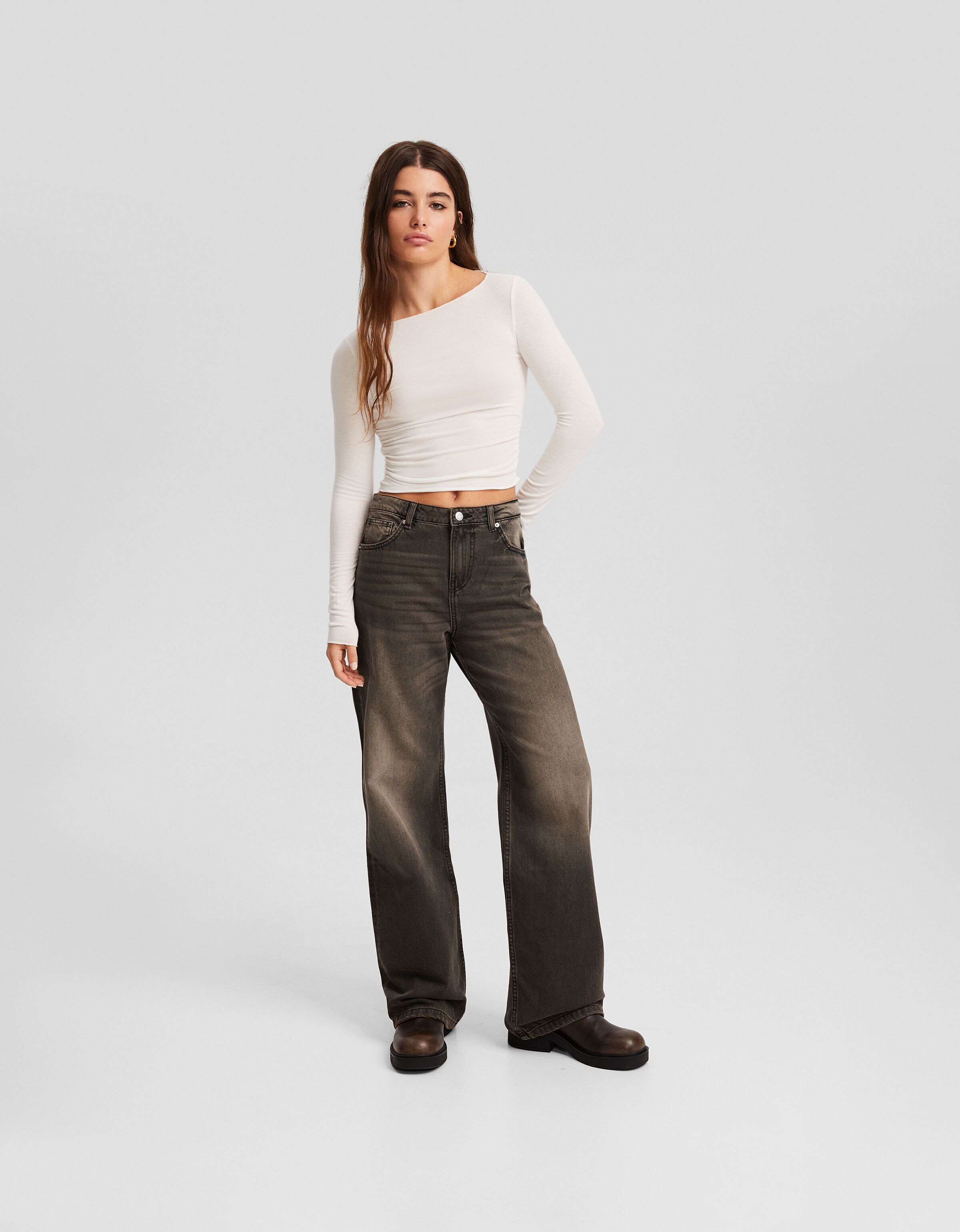 Pantalon baggy best sale femme bershka