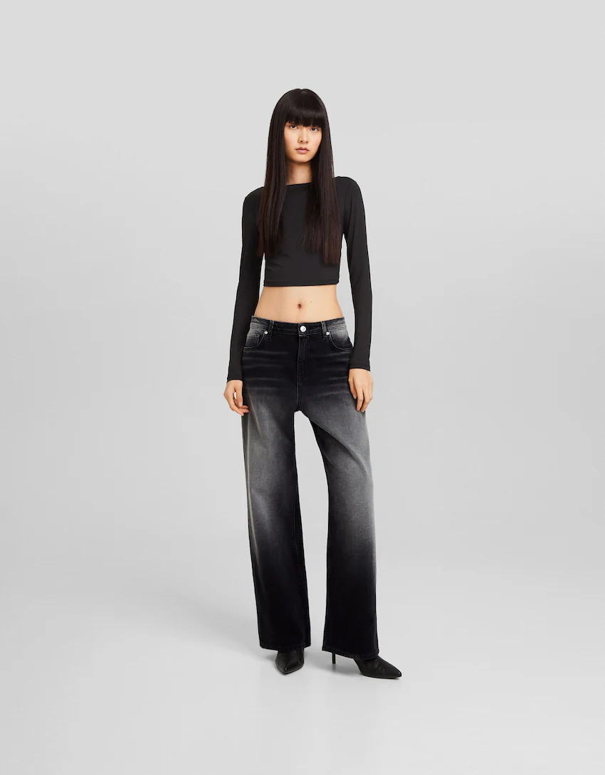 Black Pants for Women Summer 2024 Girasol Mujer Jeans Bolsillos