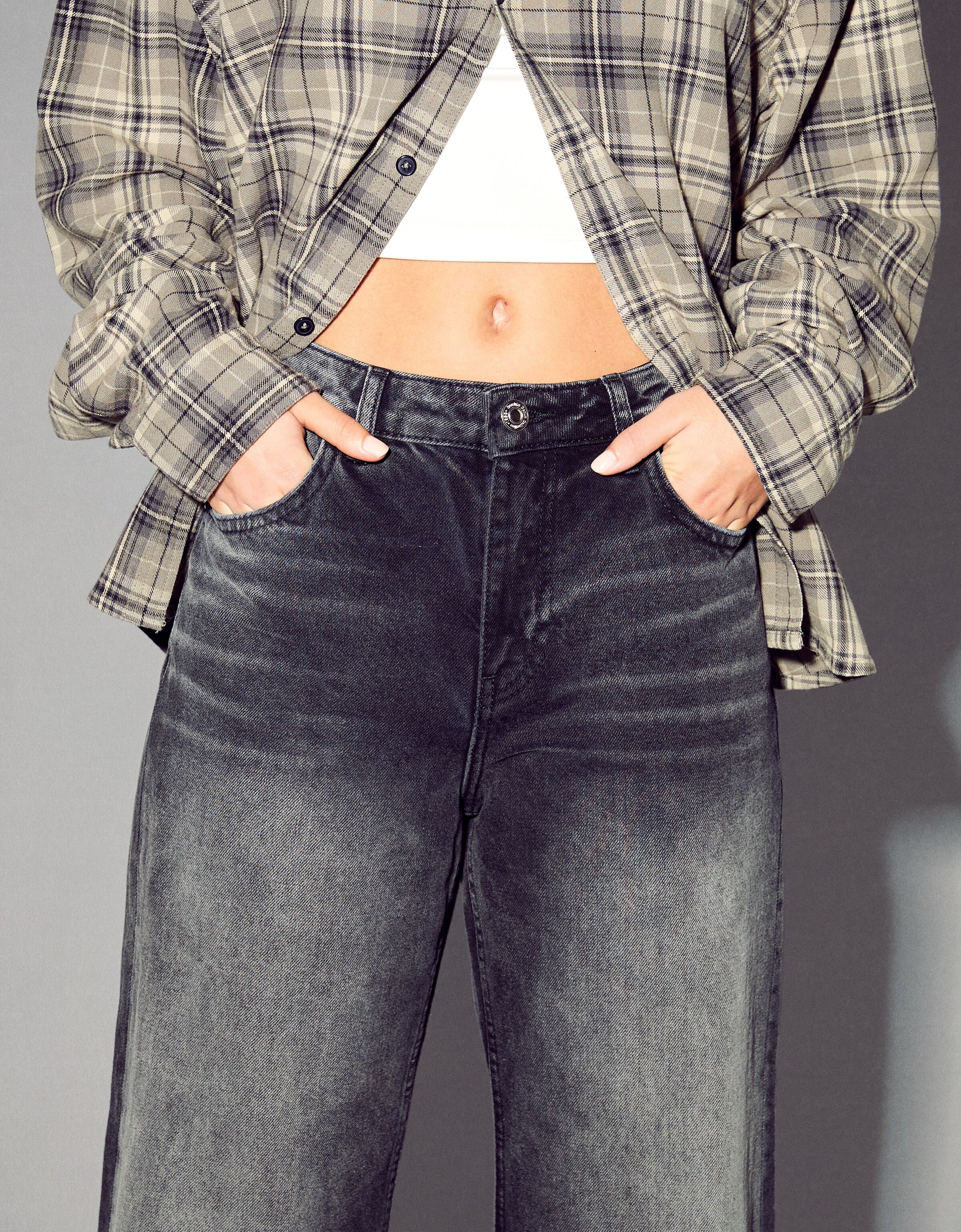Baggy jeans Denim Women Bershka