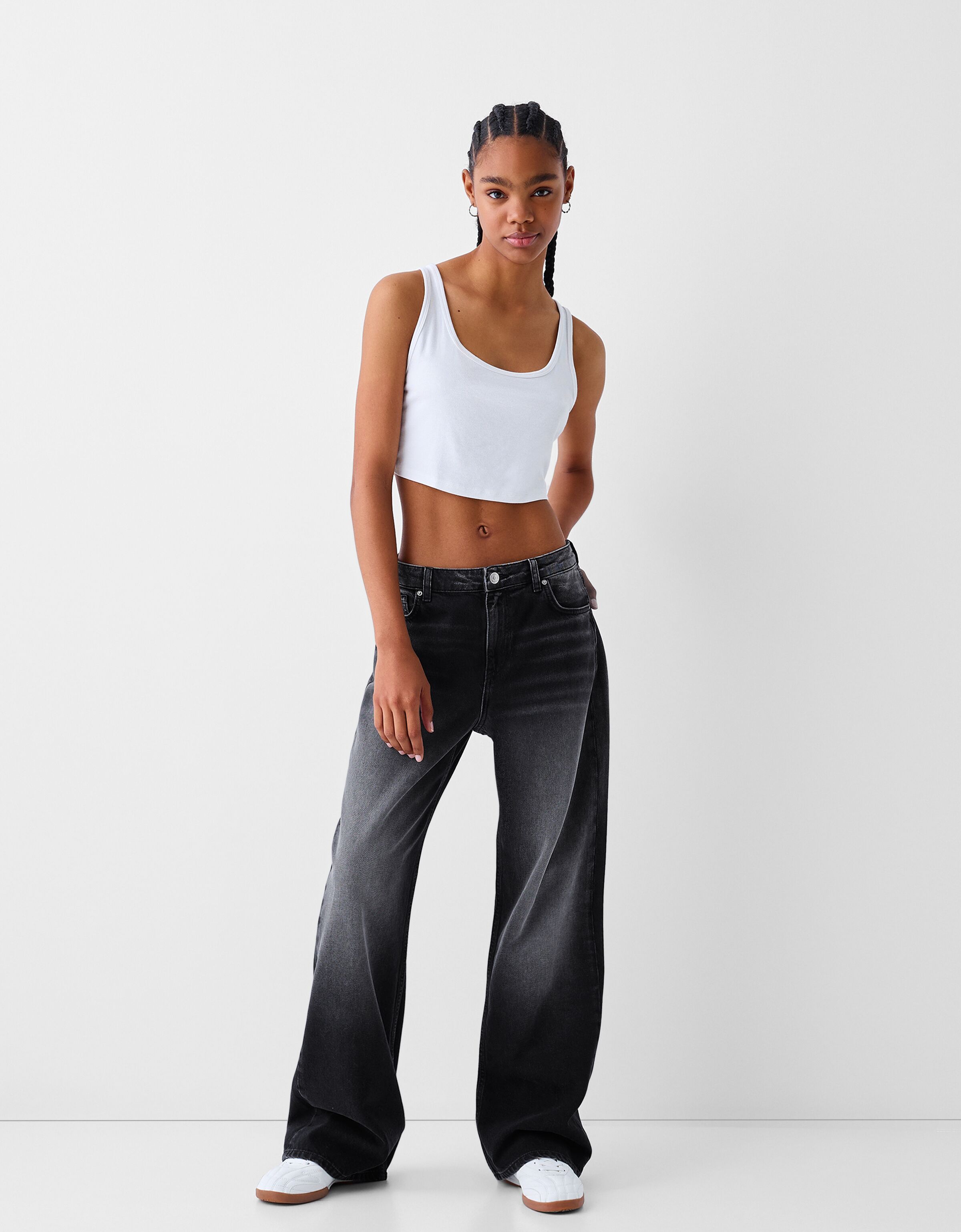 Jeans strappati ragazza bershka deals