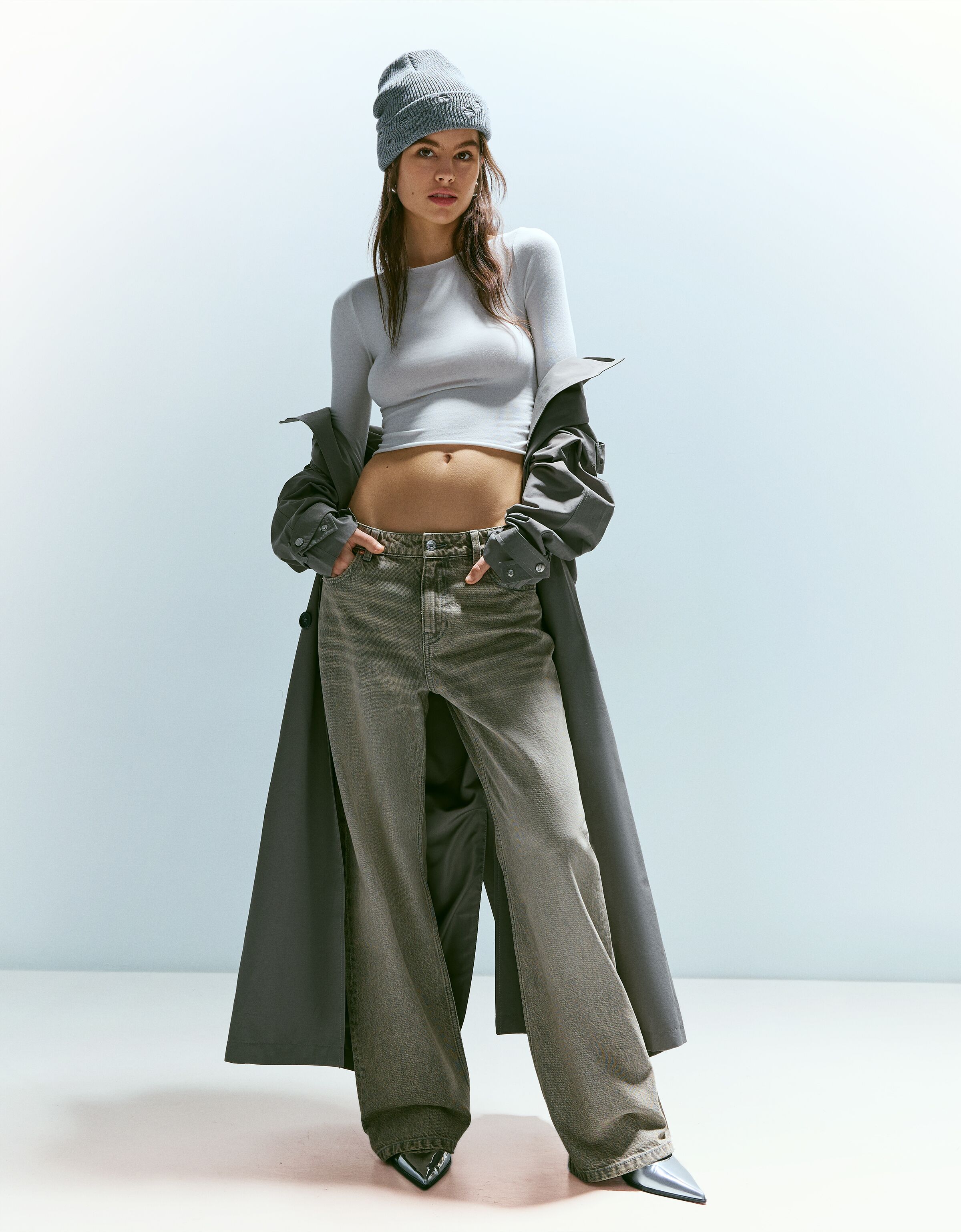 Jean baggy femme bershka on sale