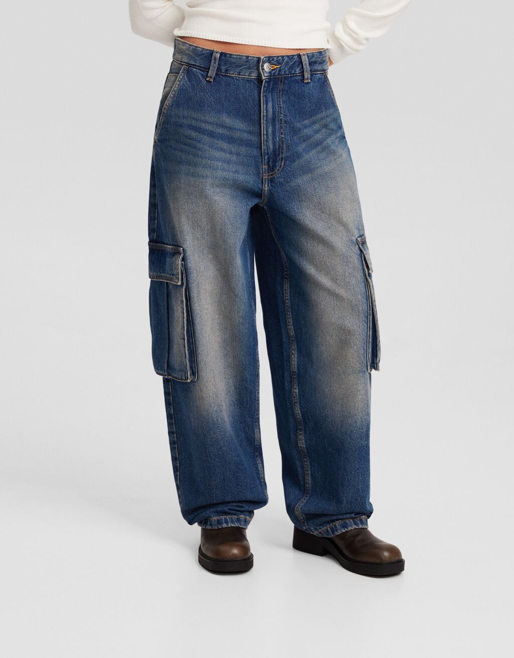 Cargo skater jeans Women Bershka