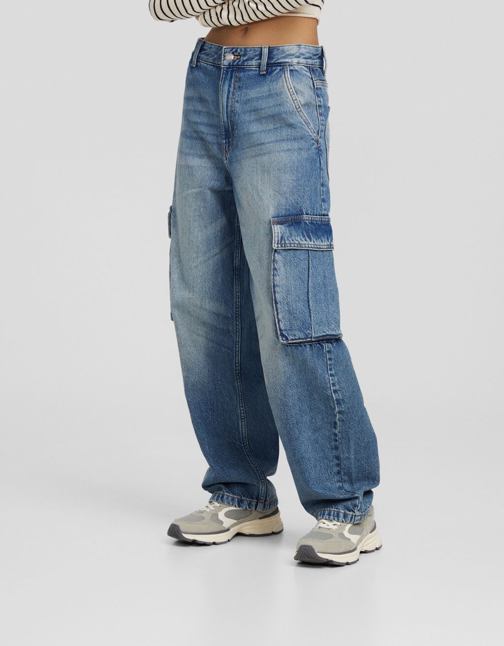 Cargo skater jeans-Light blue-1