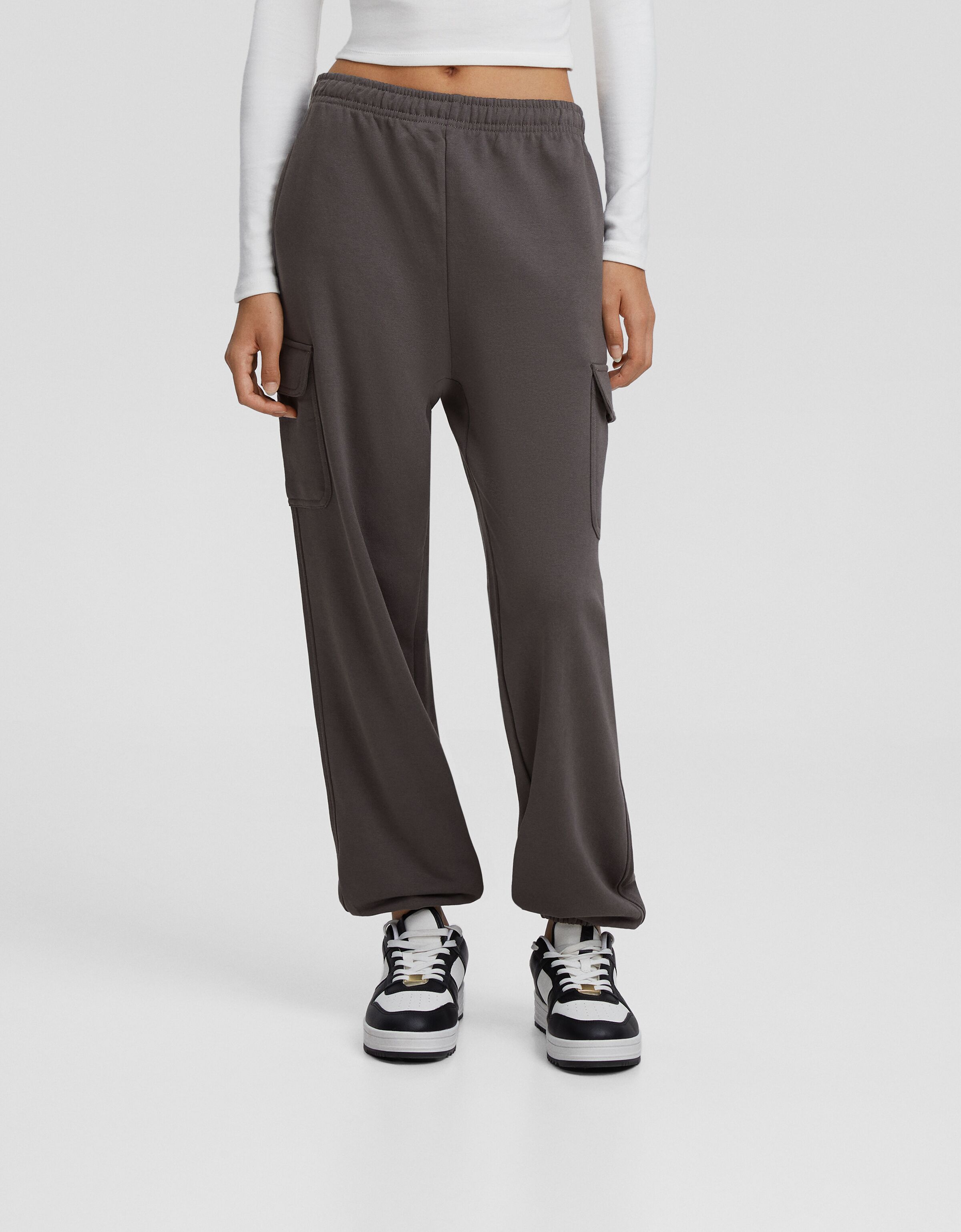 Pantal n jogger felpa cargo Pantalones BSK Teen Bershka