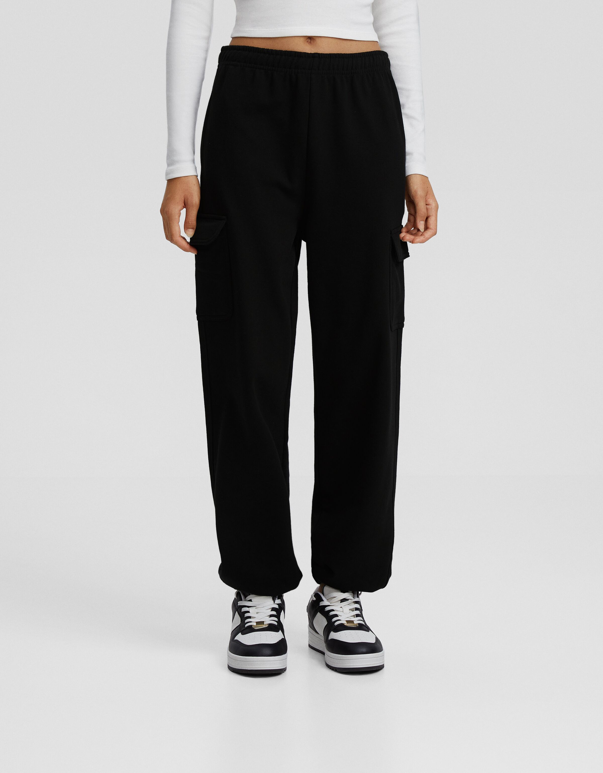 Felpa top militare bershka