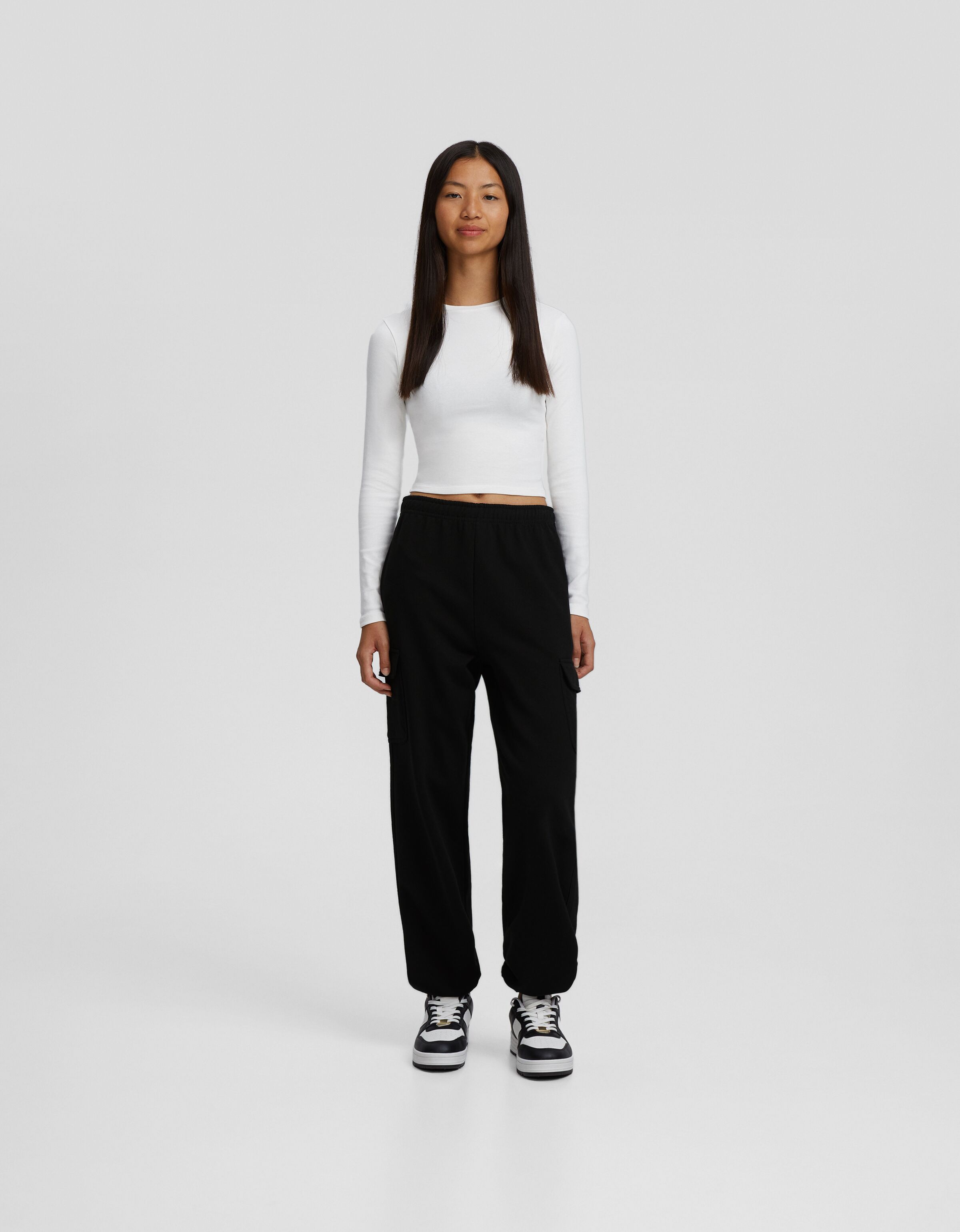 Bershka cargo online joggers