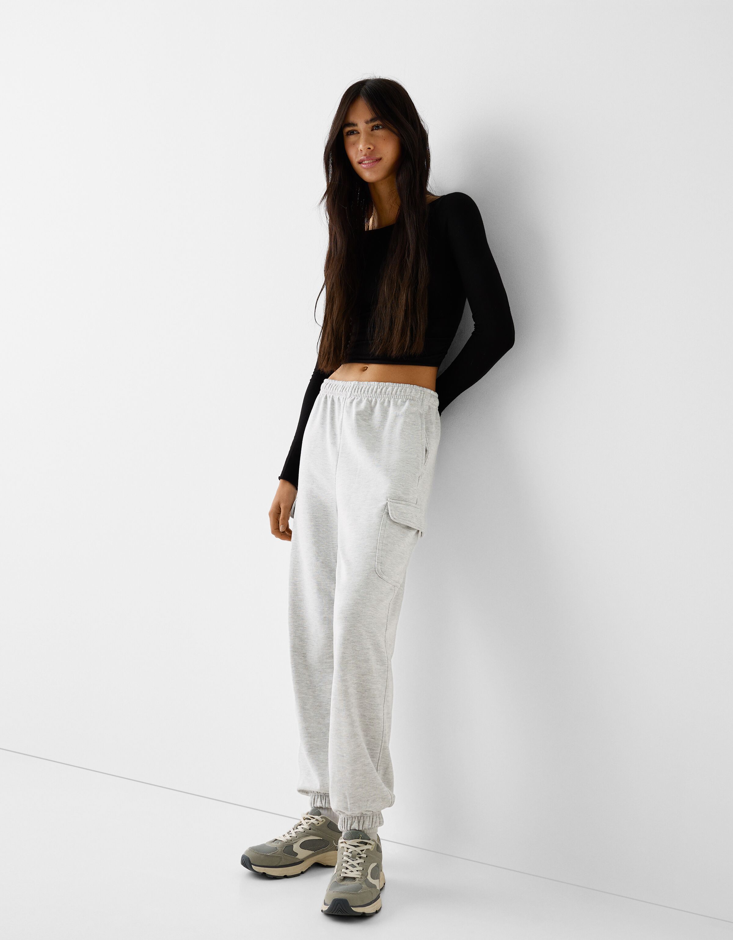 Velvet jogging trousers bershka new arrivals