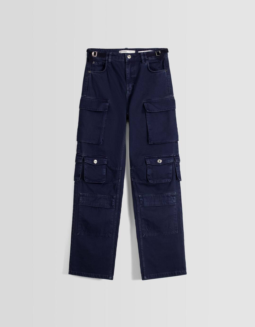 Multi-pocket twill cargo trousers