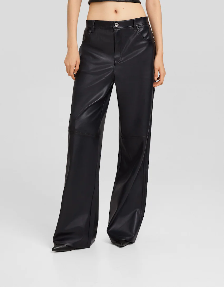 Shop Bershka Leather Trousers for Women up to 65% Off