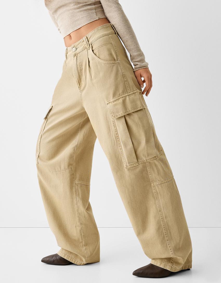 بنطال تزلج كارغو تويل-بيج-3