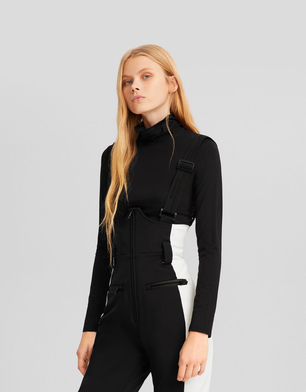 Pantalon technique bretelles Ski Collection Femme Bershka