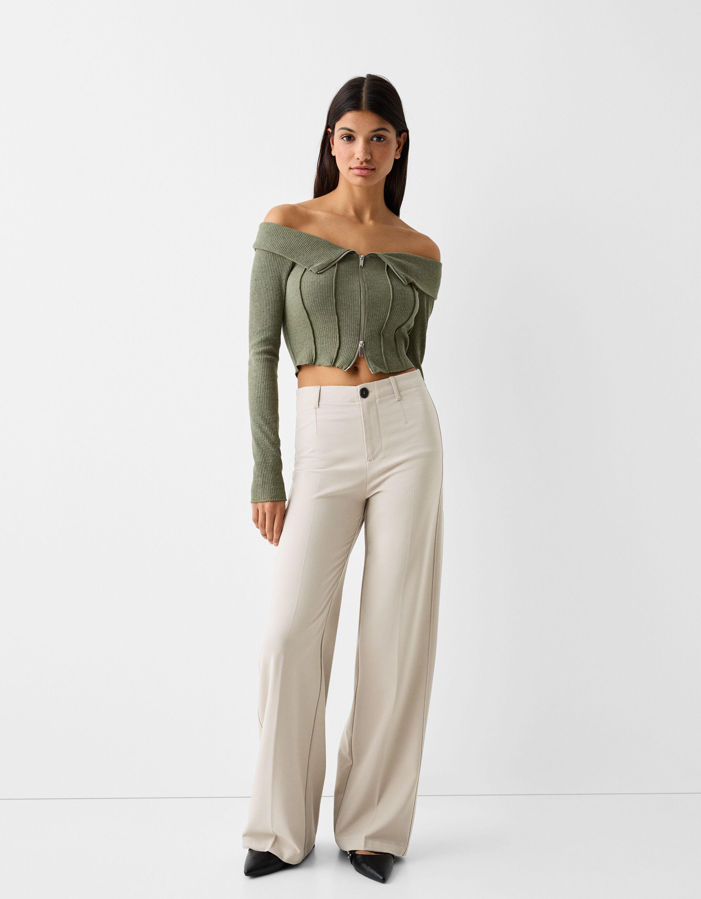 Pantalon fluide best sale femme bershka