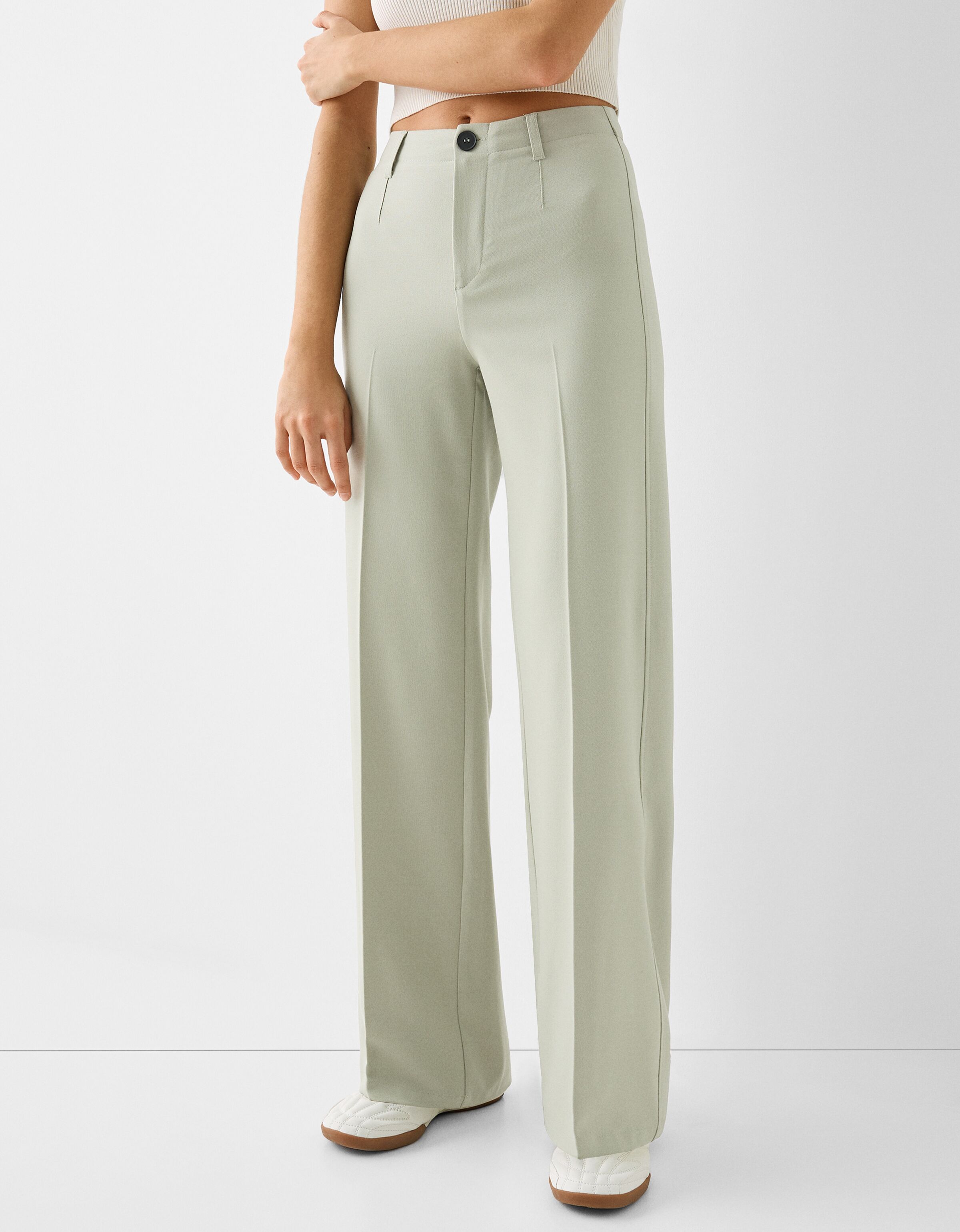 Bershka store green pants