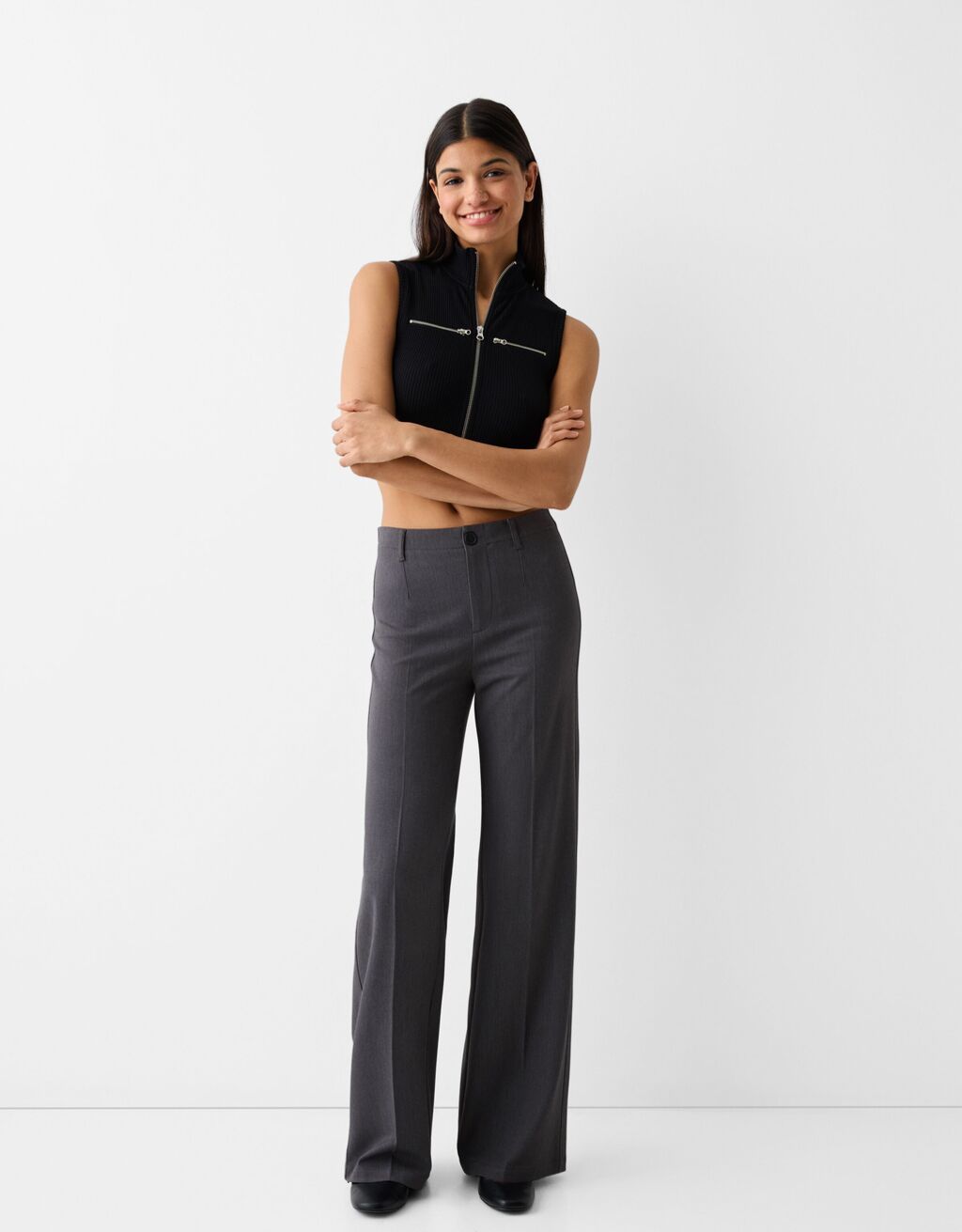 Pantaloni discount larghi bershka