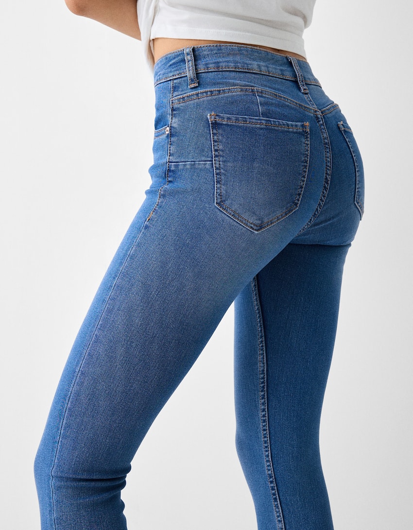 Push-up skinny jeans-Light blue-3