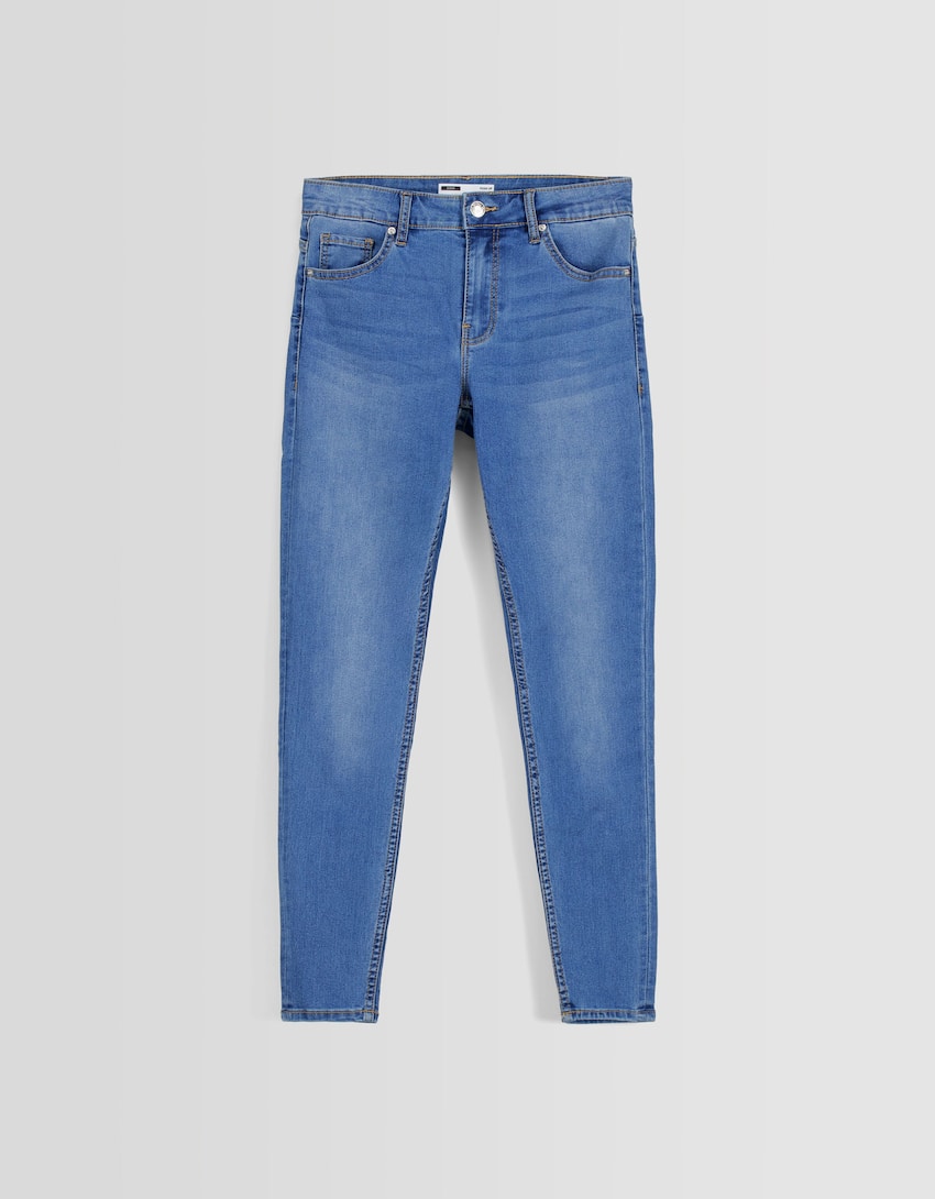 Push-up skinny jeans-Light blue-4