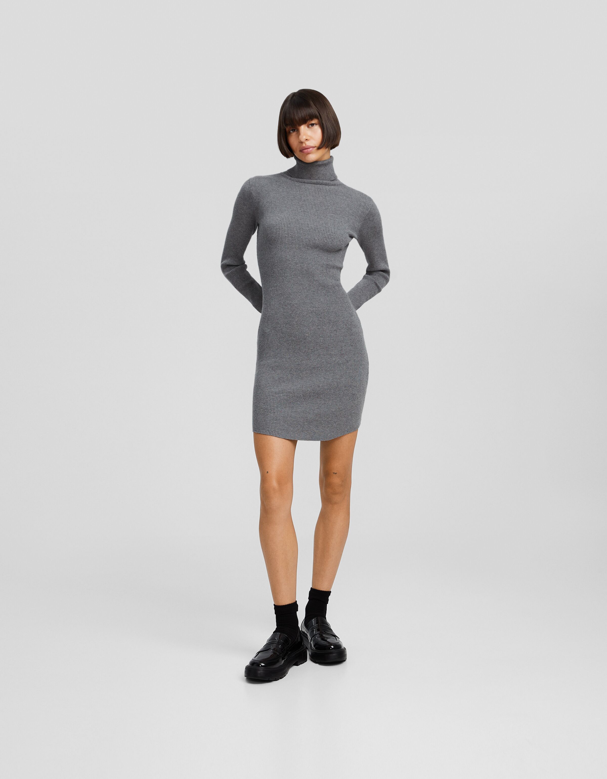 Sweater dress shop bershka