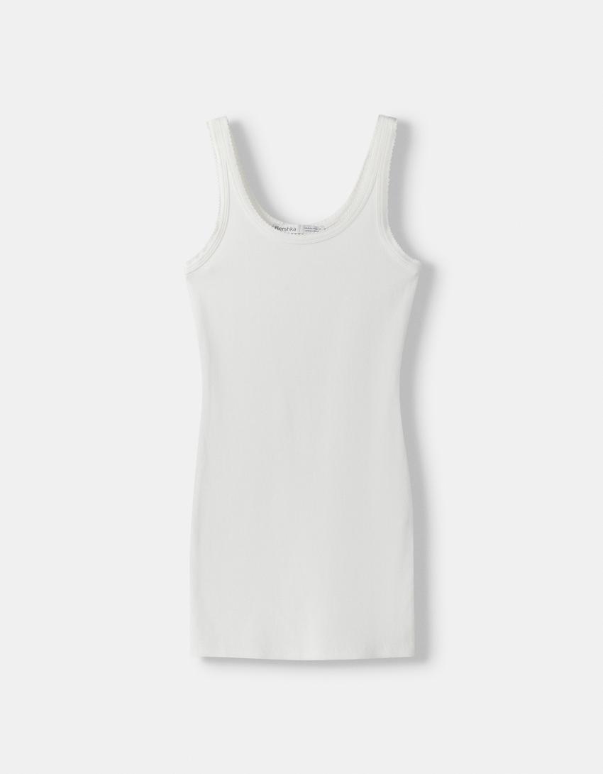 Vestido mini com alças-Gelo-4