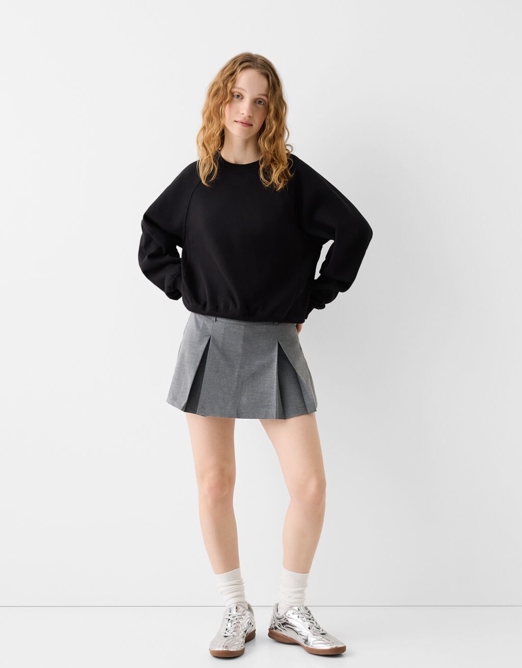 Tailored skort with box pleats - Skirts and Shorts - BSK Teen