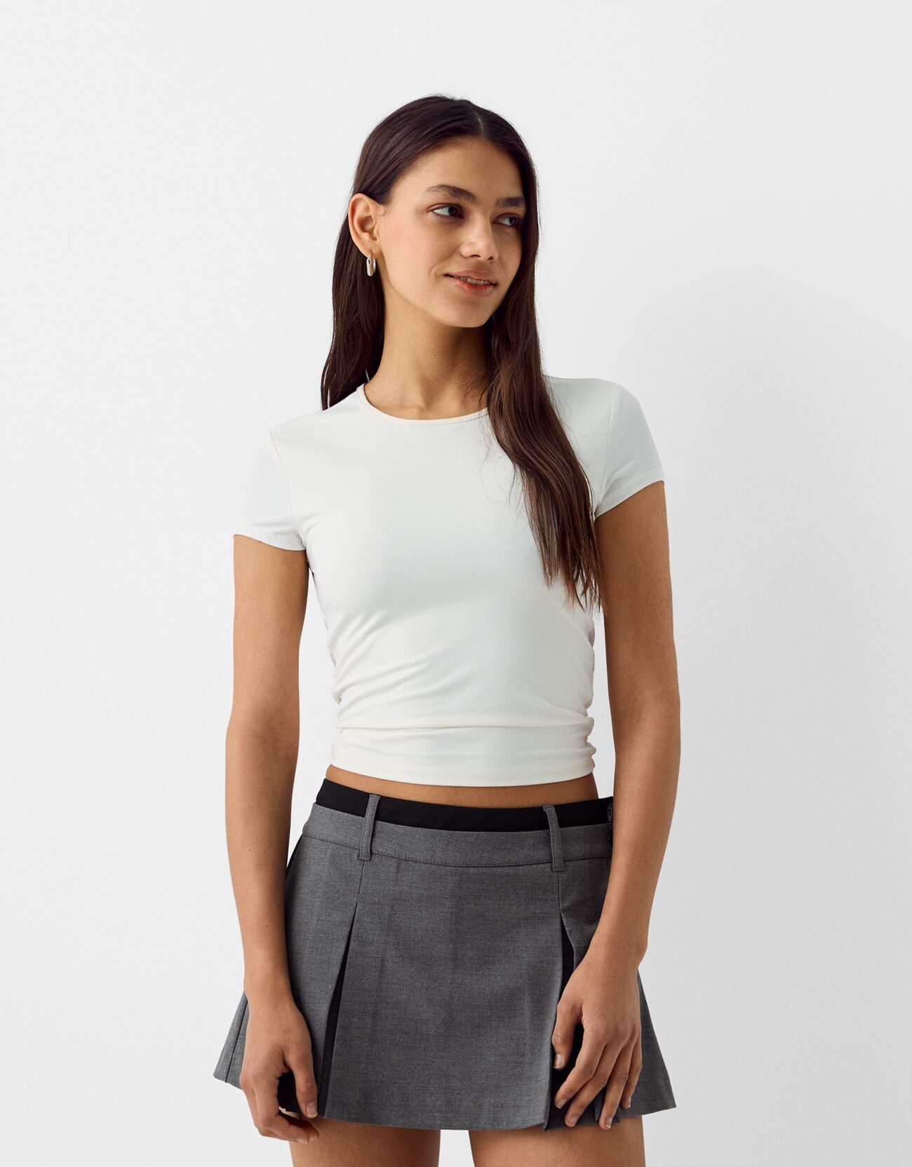 Tailored skort with box pleats - Skirts - BSK Teen