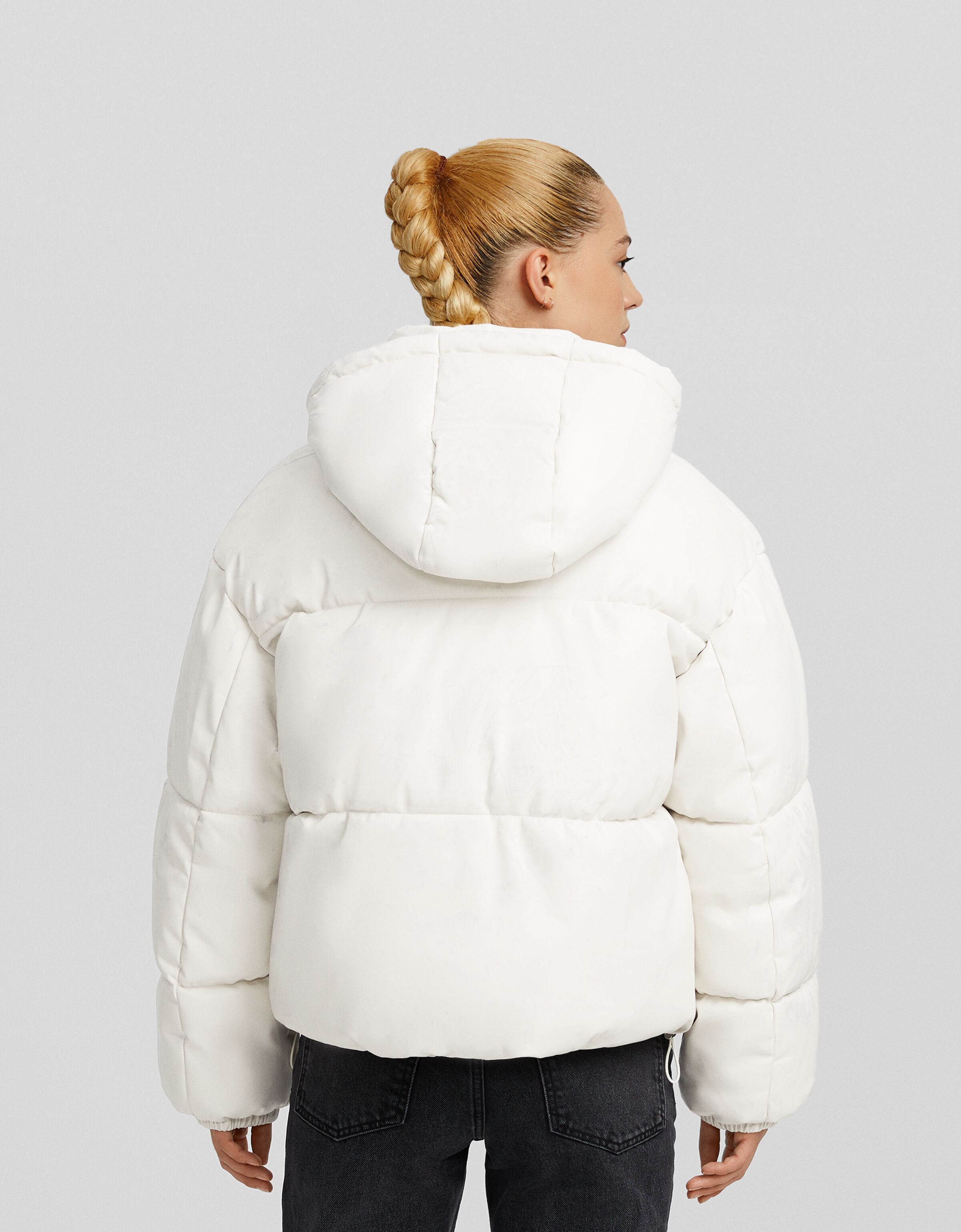 Doudoune simili cuir bershka deals
