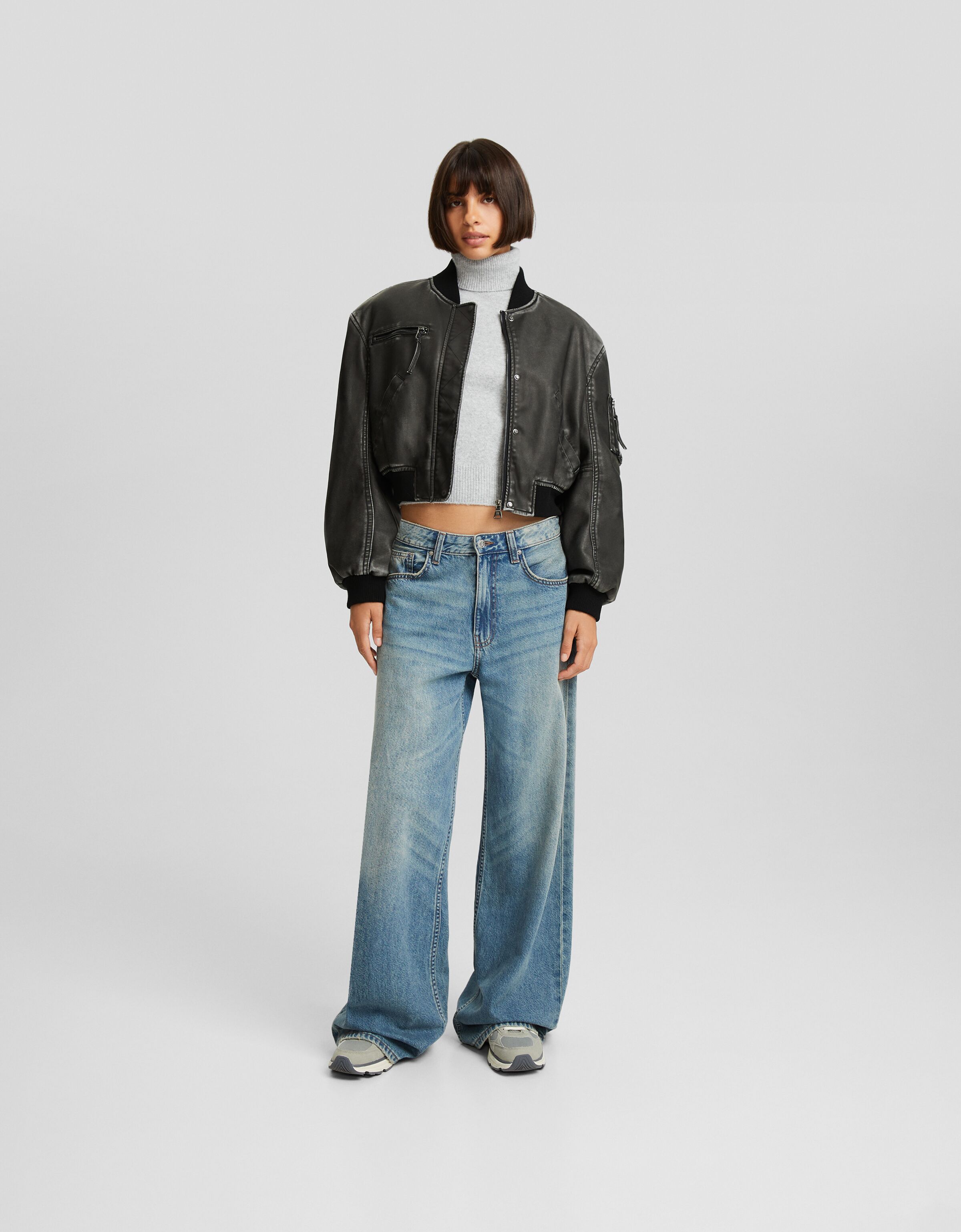 Giacca hot sale jeans bershka