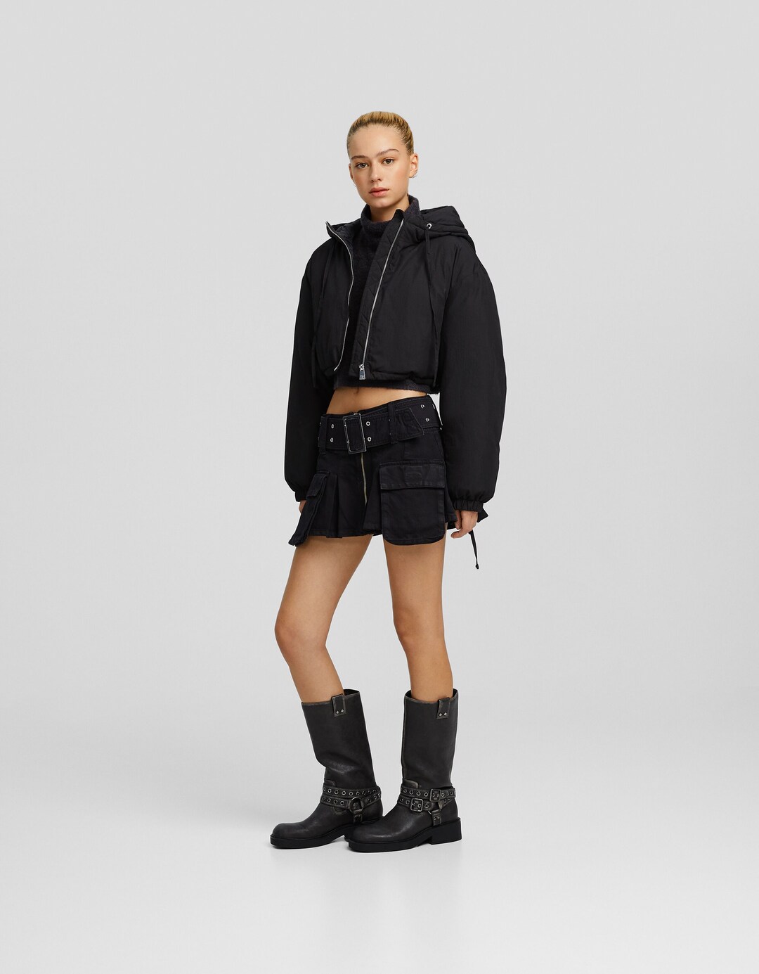 Puffer jacket with hood