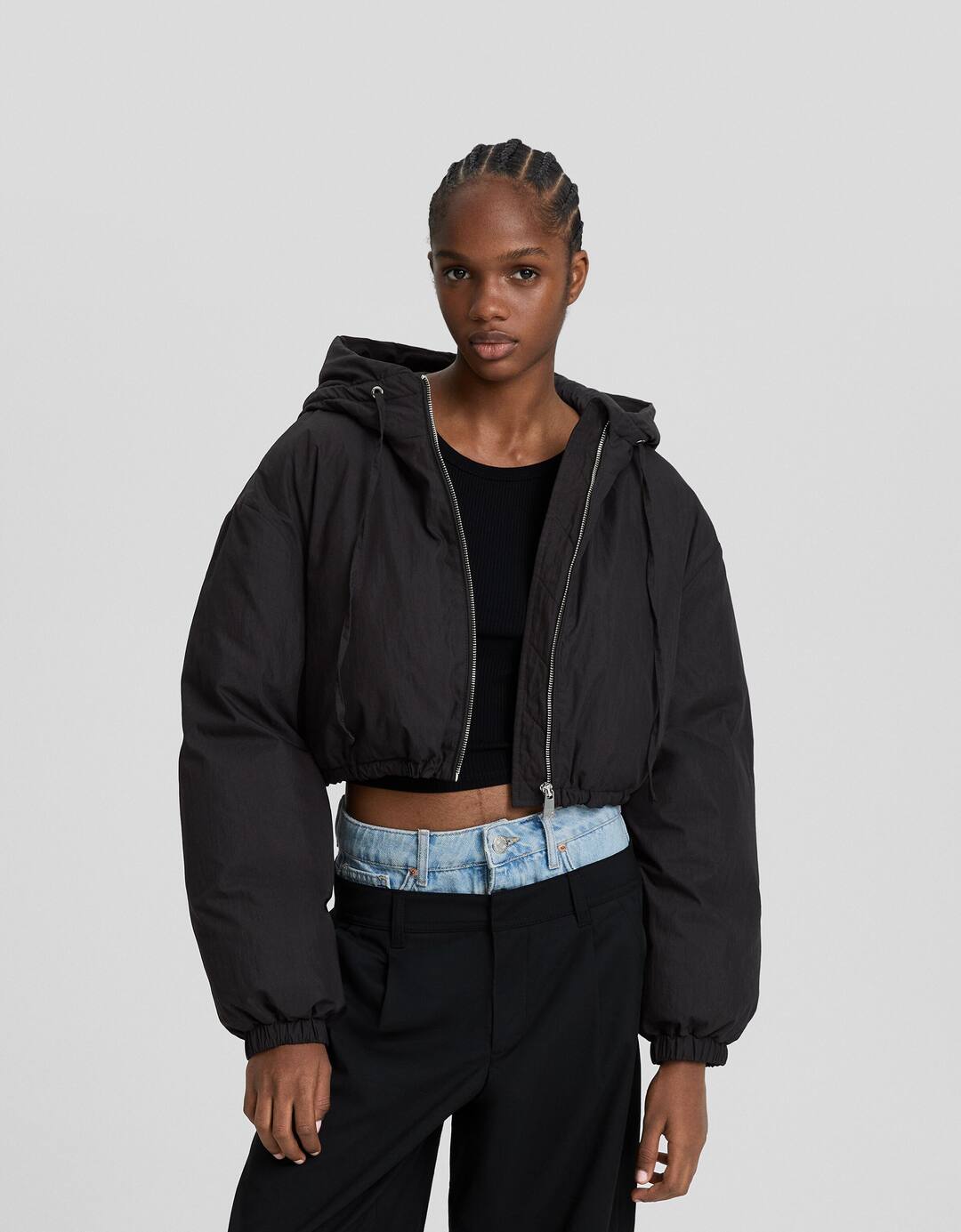 Hooded puffer jacket