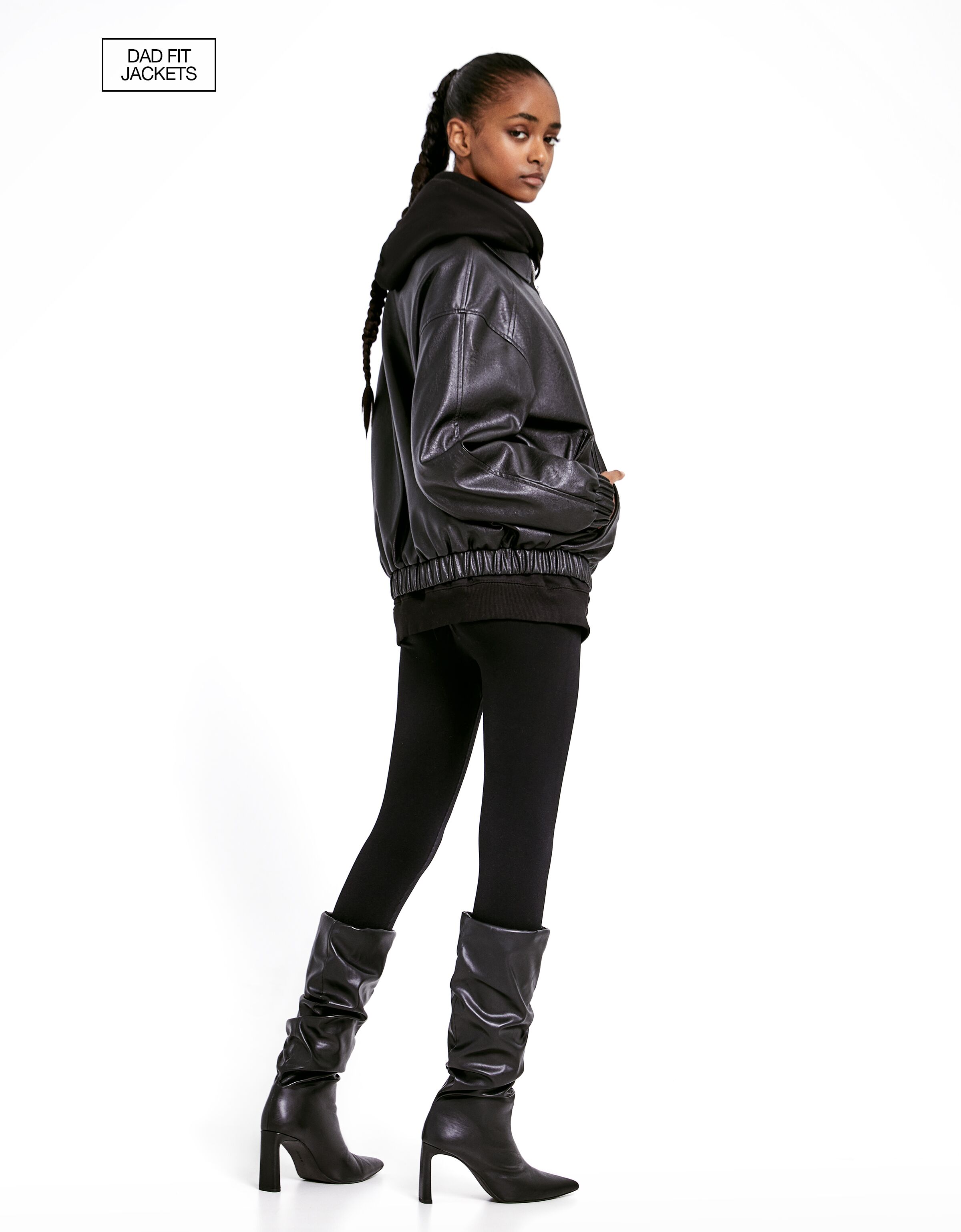 Doudoune simili cuir bershka deals