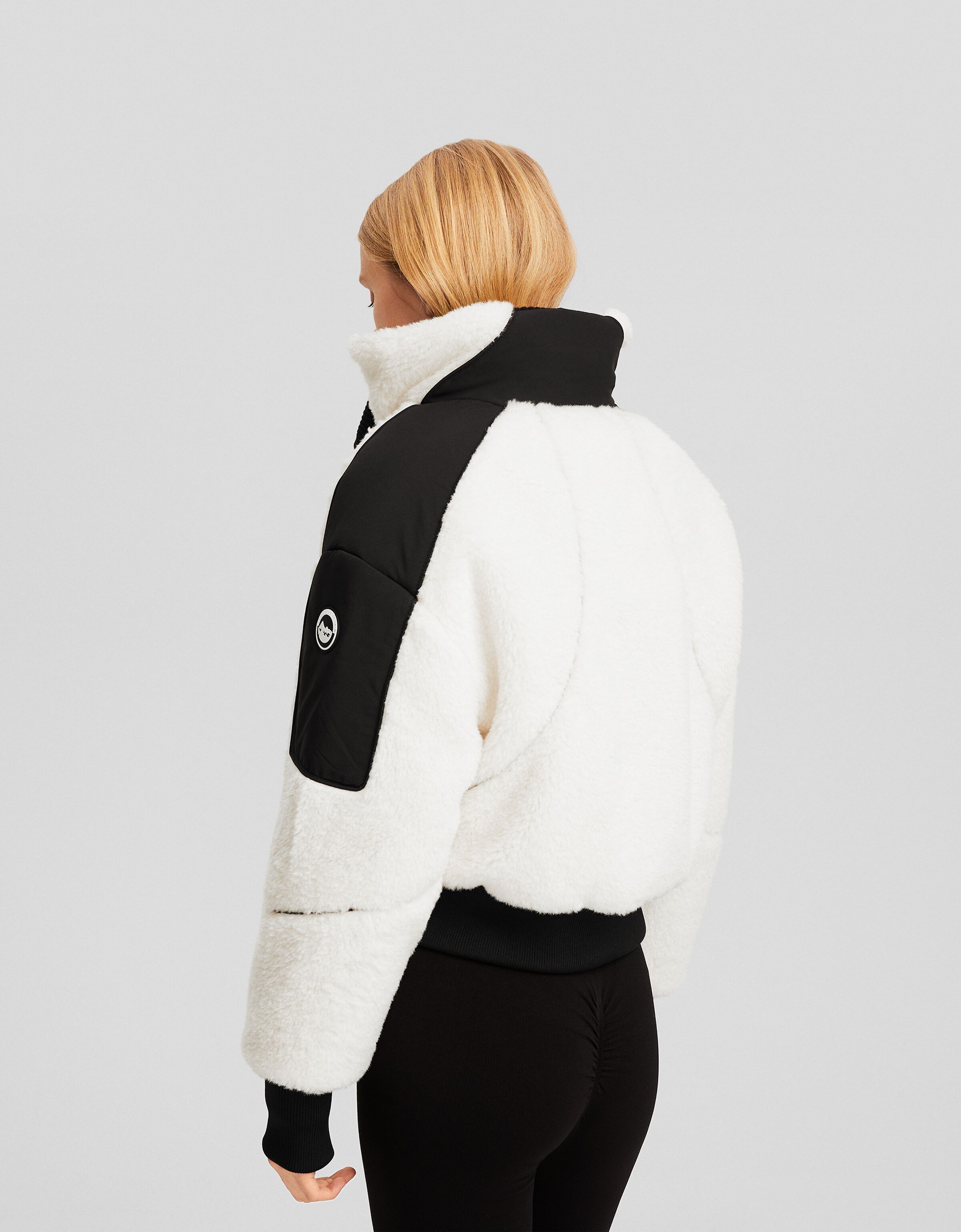 Faux shearling clearance jacket bershka