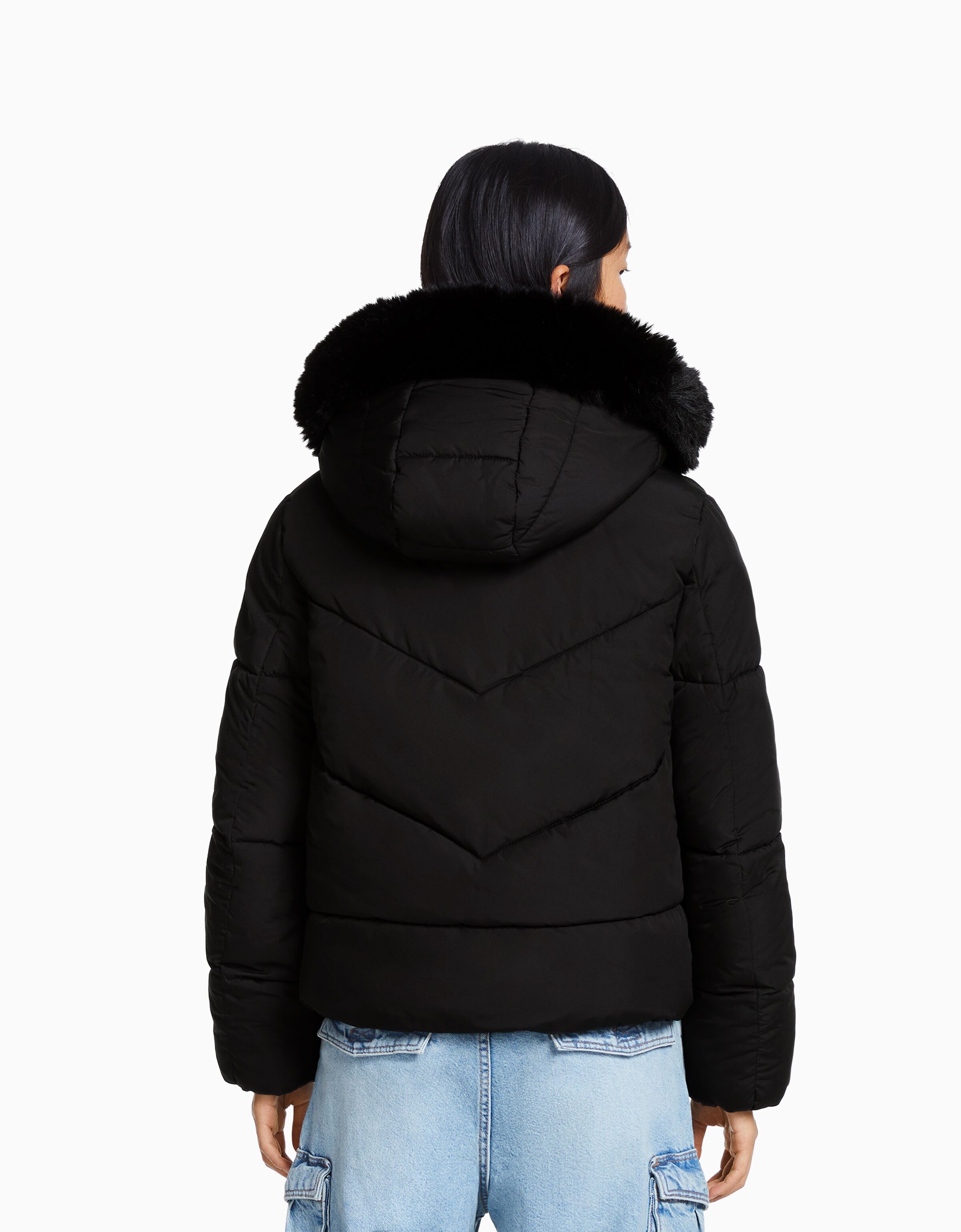 Doudoune hotsell noir bershka