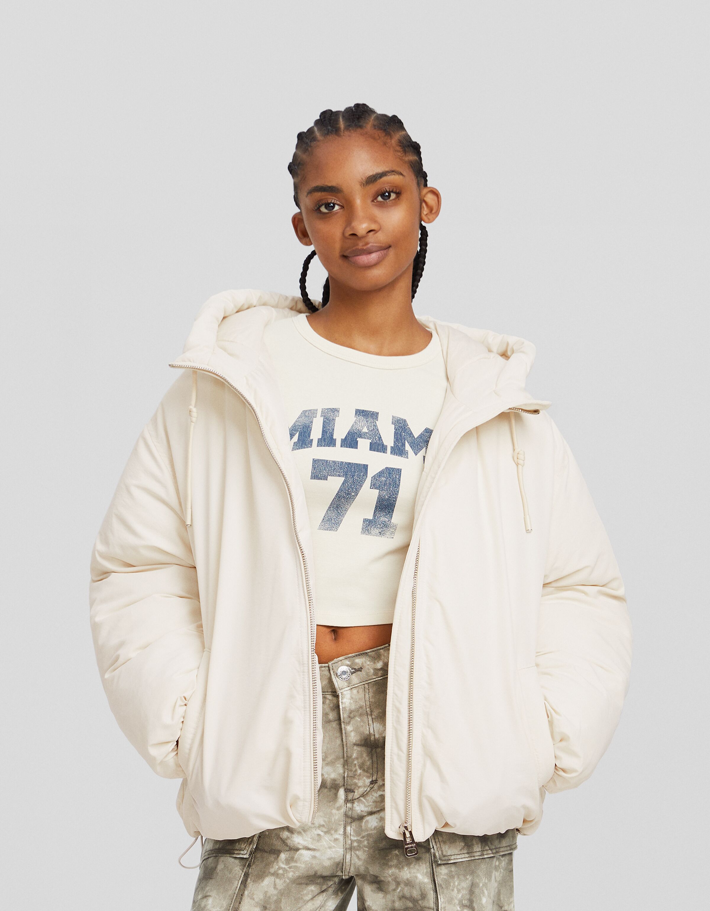 Womens puffer best sale jacket h m
