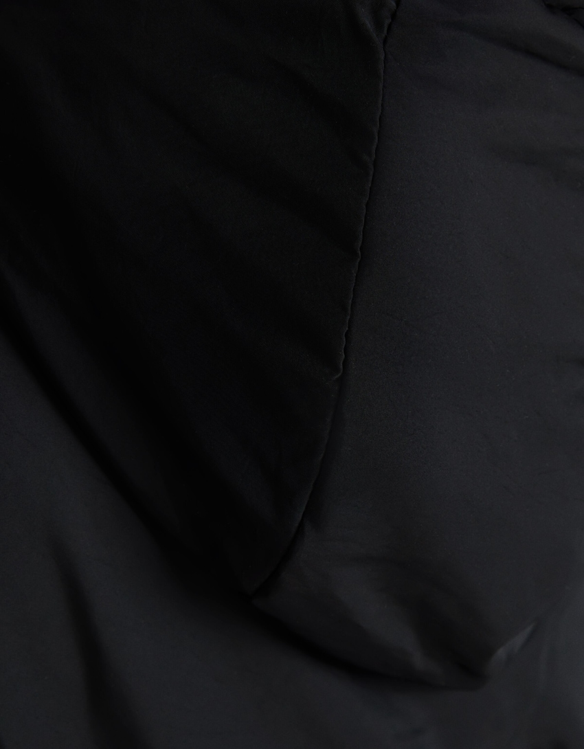 Cazadora acolchada capucha-Negro-5