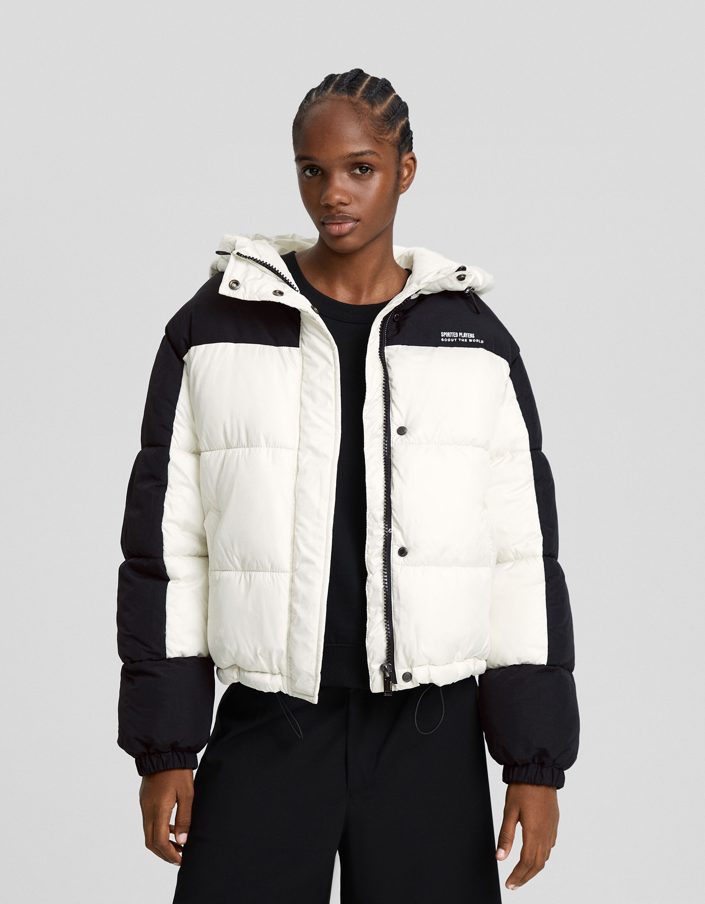Bershka colour hotsell block jacket