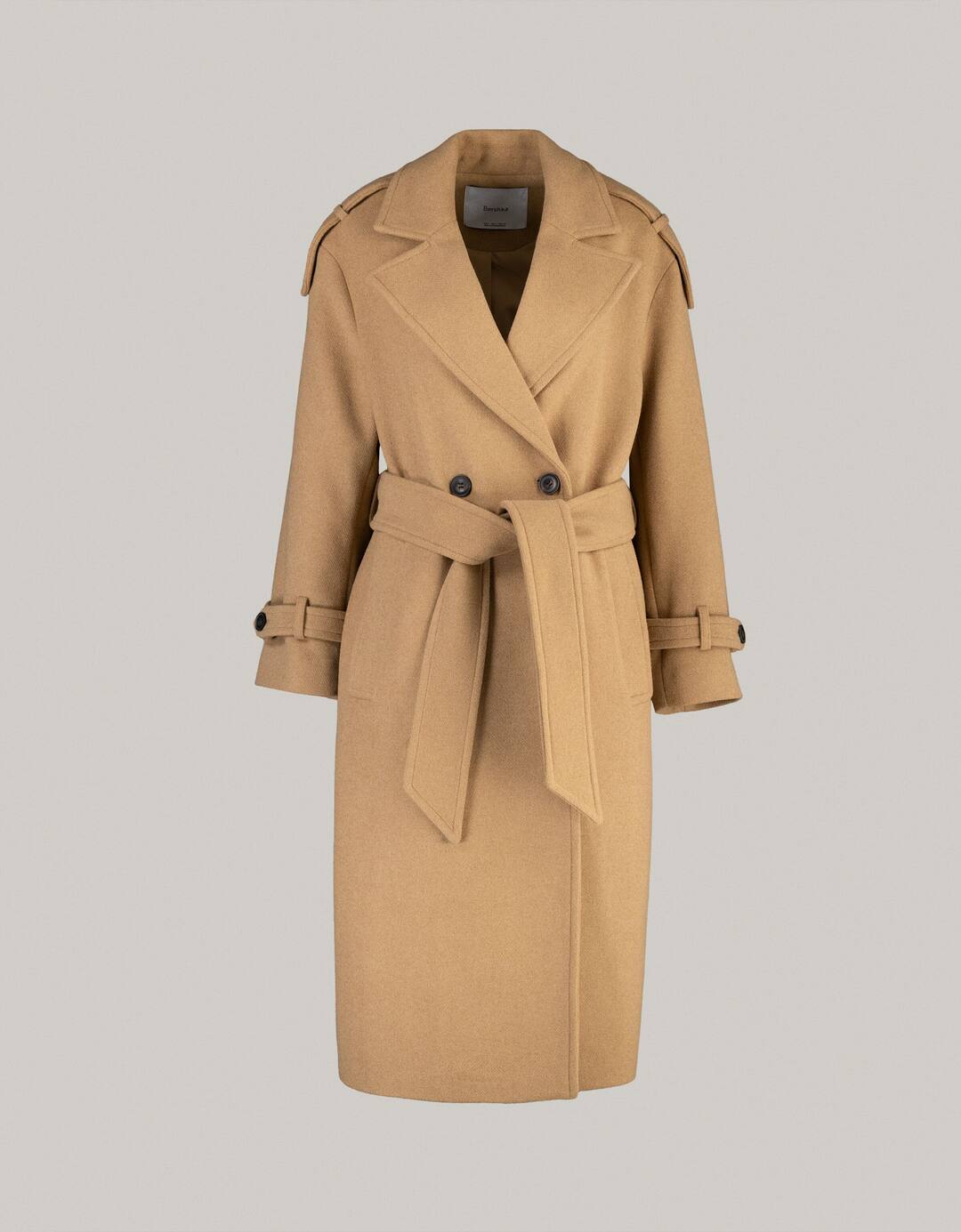 Wool blend trench coat