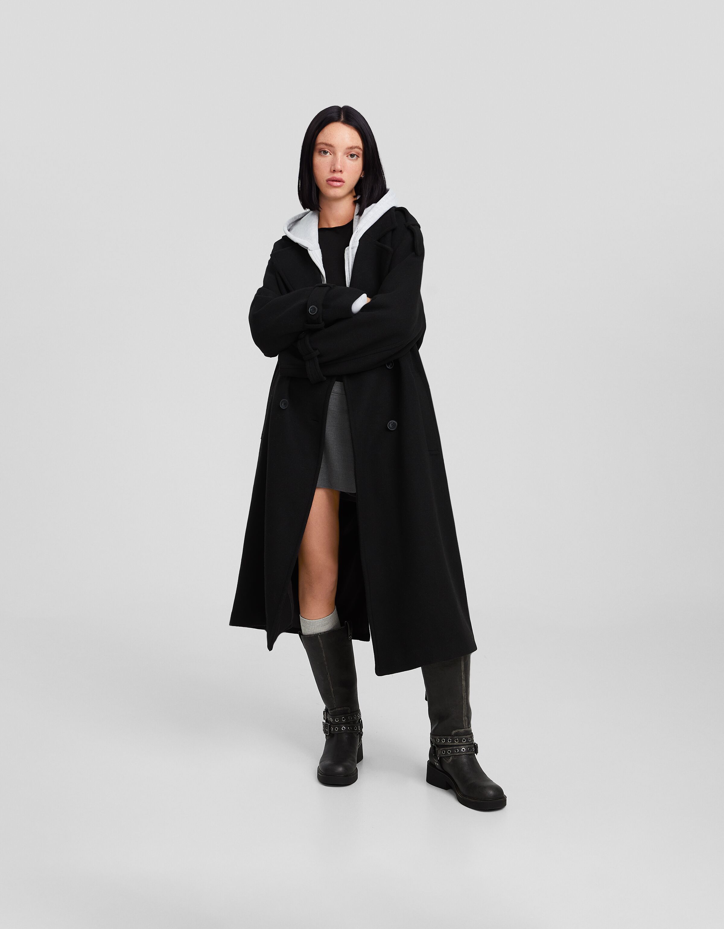 Bershka top trench coat