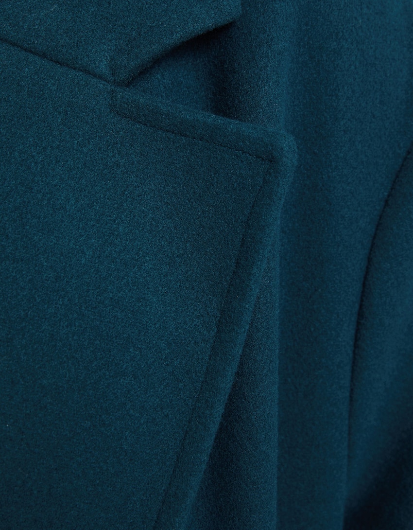 Long soft coat-Turquoise-5