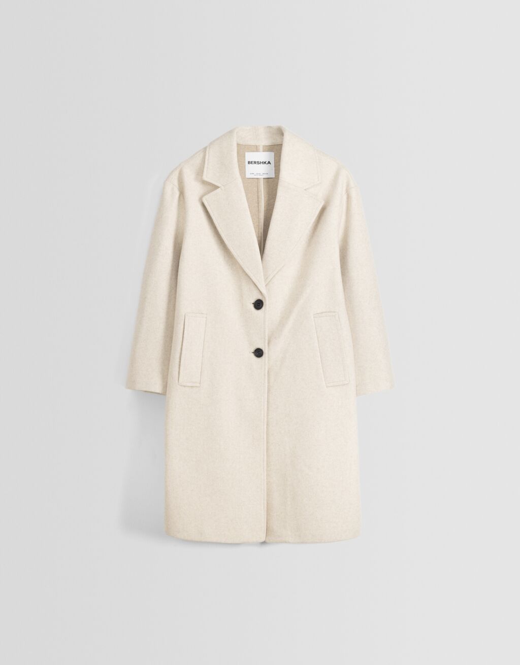 Manteau long soft-Sable-4