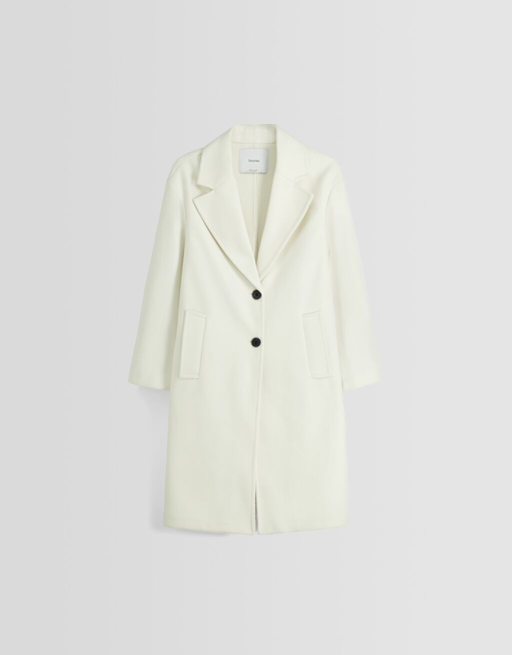 Long soft coat-Cream-5