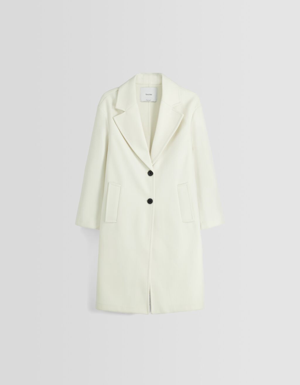 Manteau long soft-Écru-5