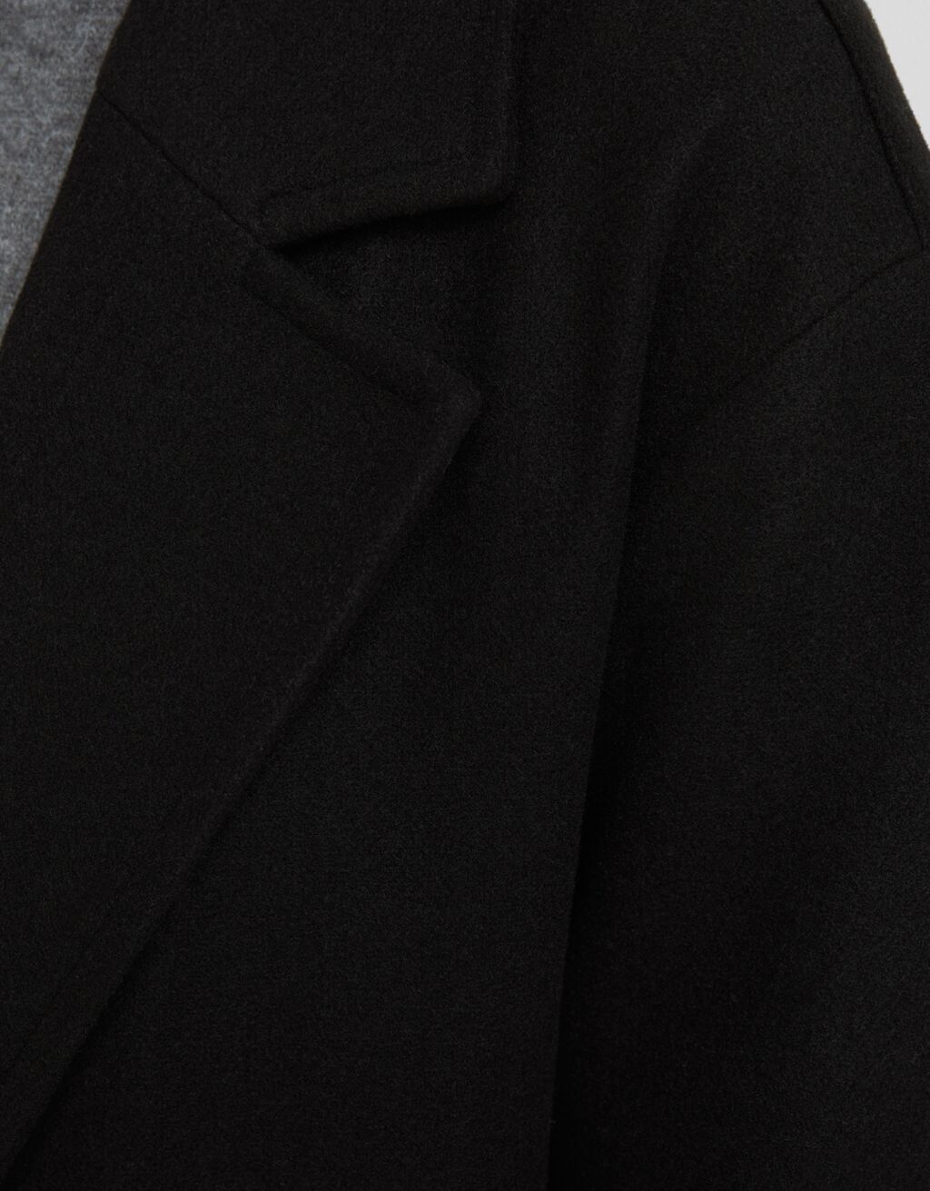 Long soft coat-Black-5