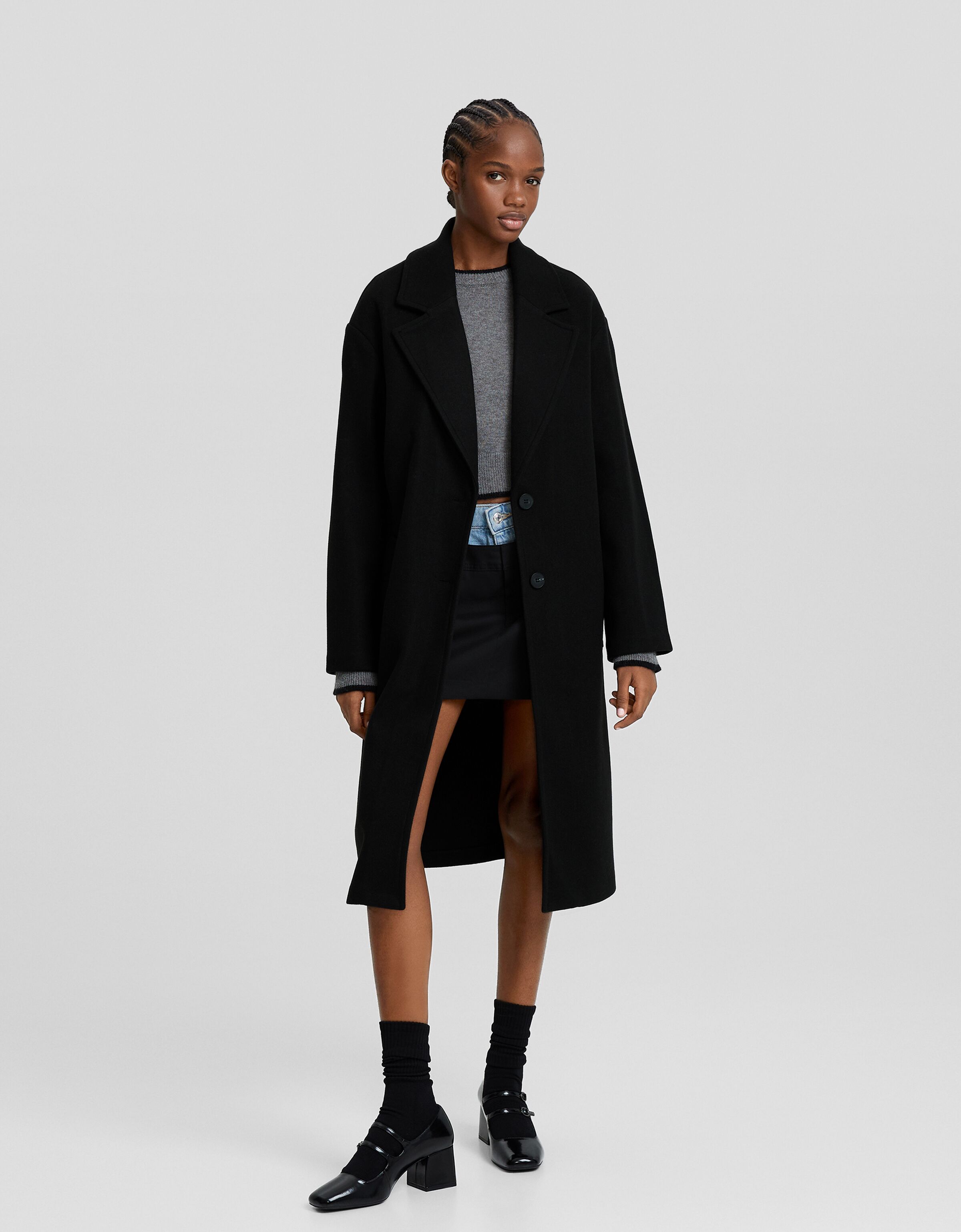 Bershka longline hotsell blazer