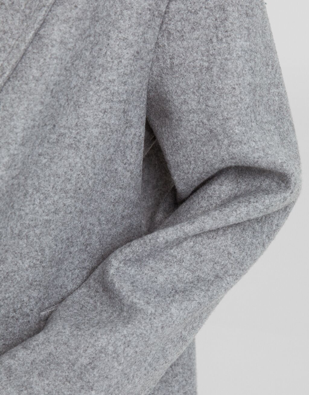 Manteau long soft-Gris-3