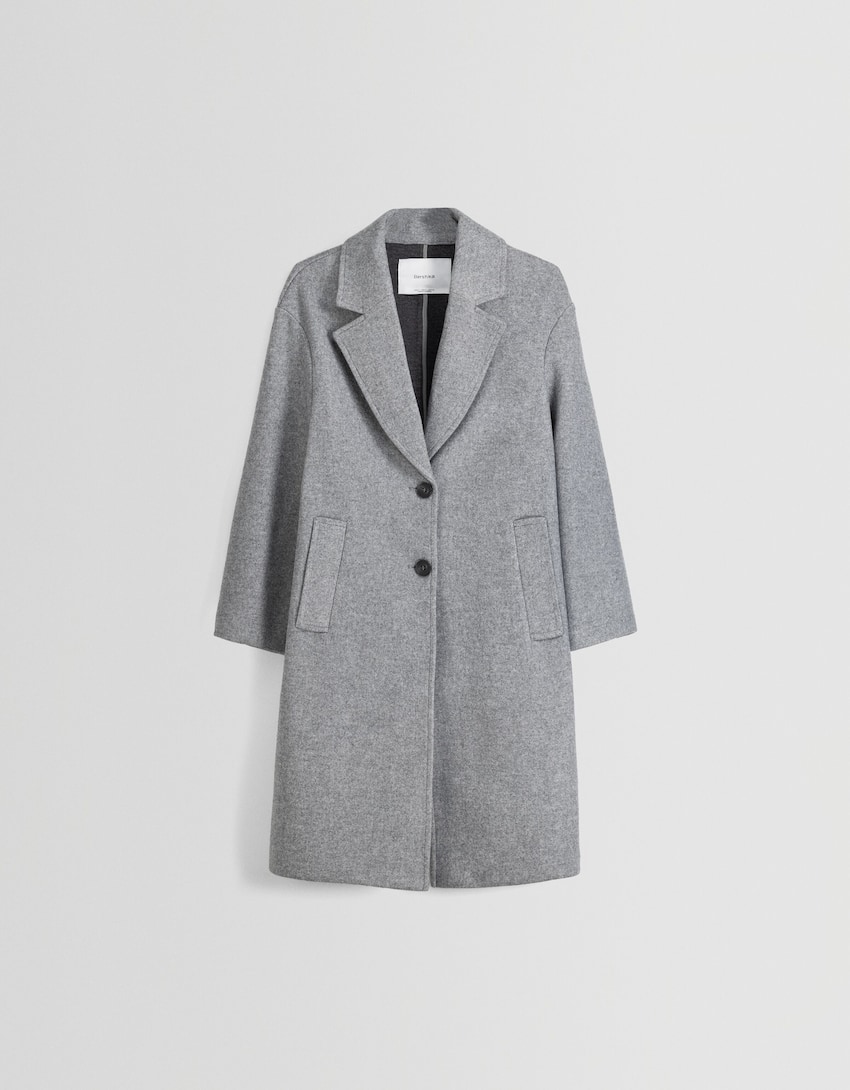 Long soft coat-Grey-4