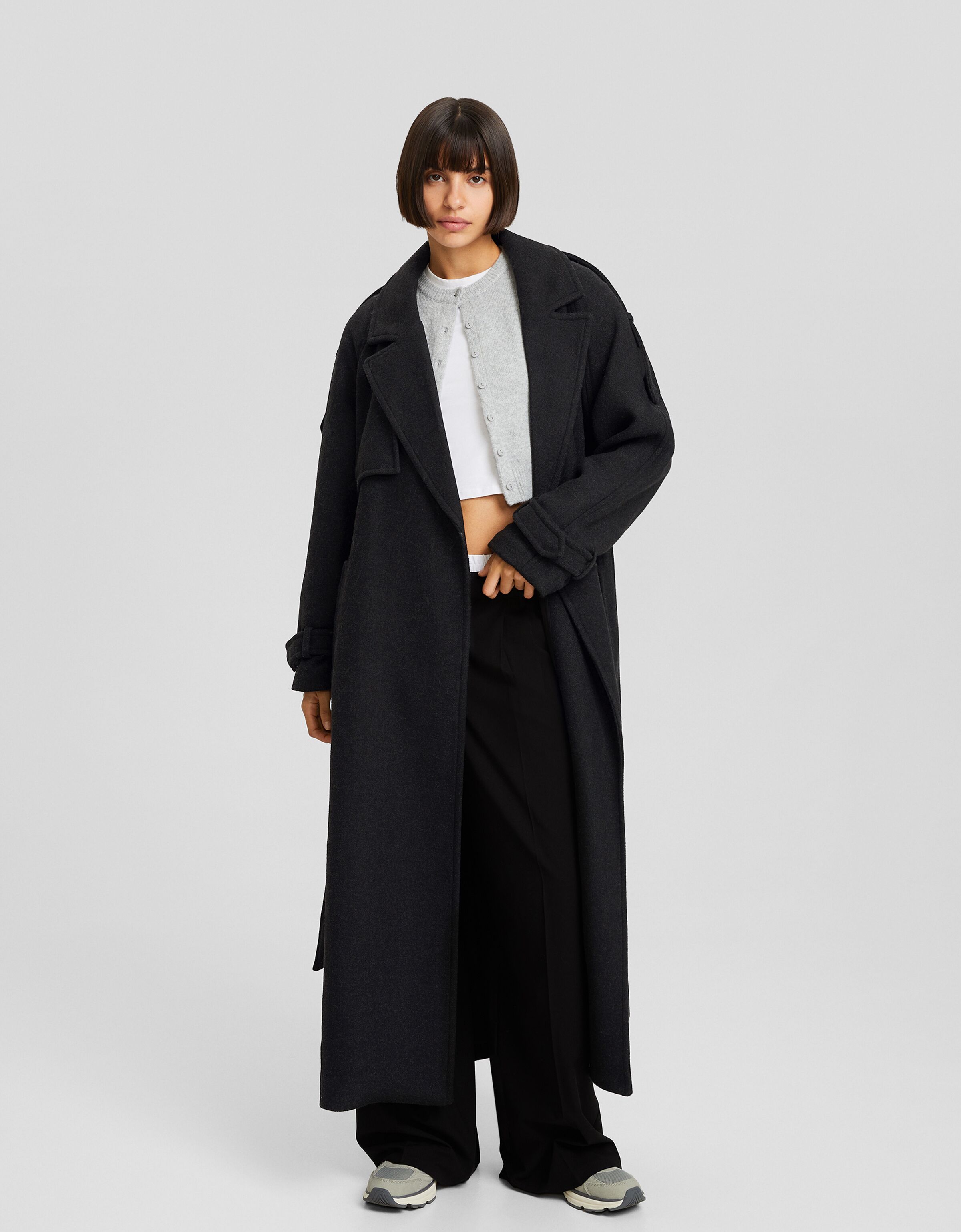 Manteau a best sale carreaux bershka